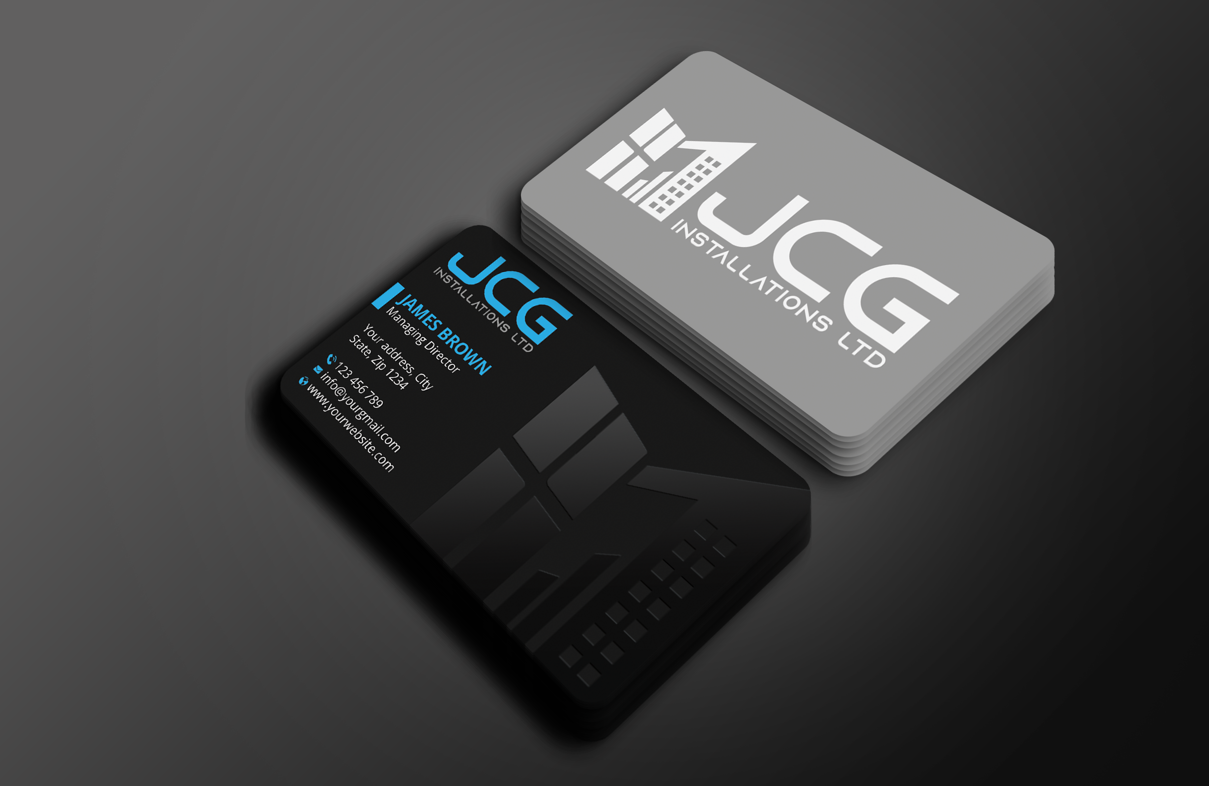 Business Card Design by Expert Bappy for JCG Installations Ltd  | Design #33018825