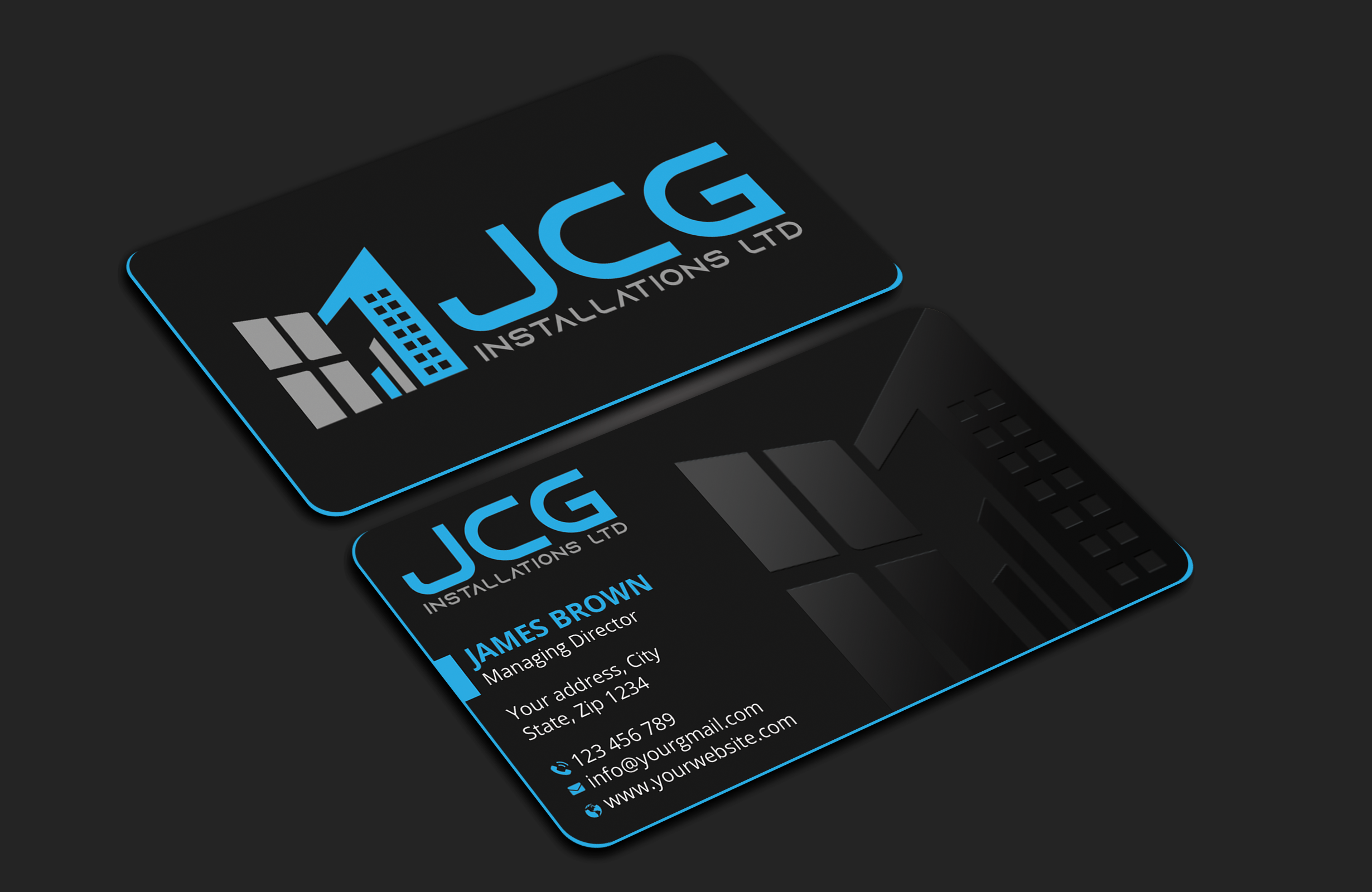 Business Card Design by Expert Bappy for JCG Installations Ltd  | Design #33018826