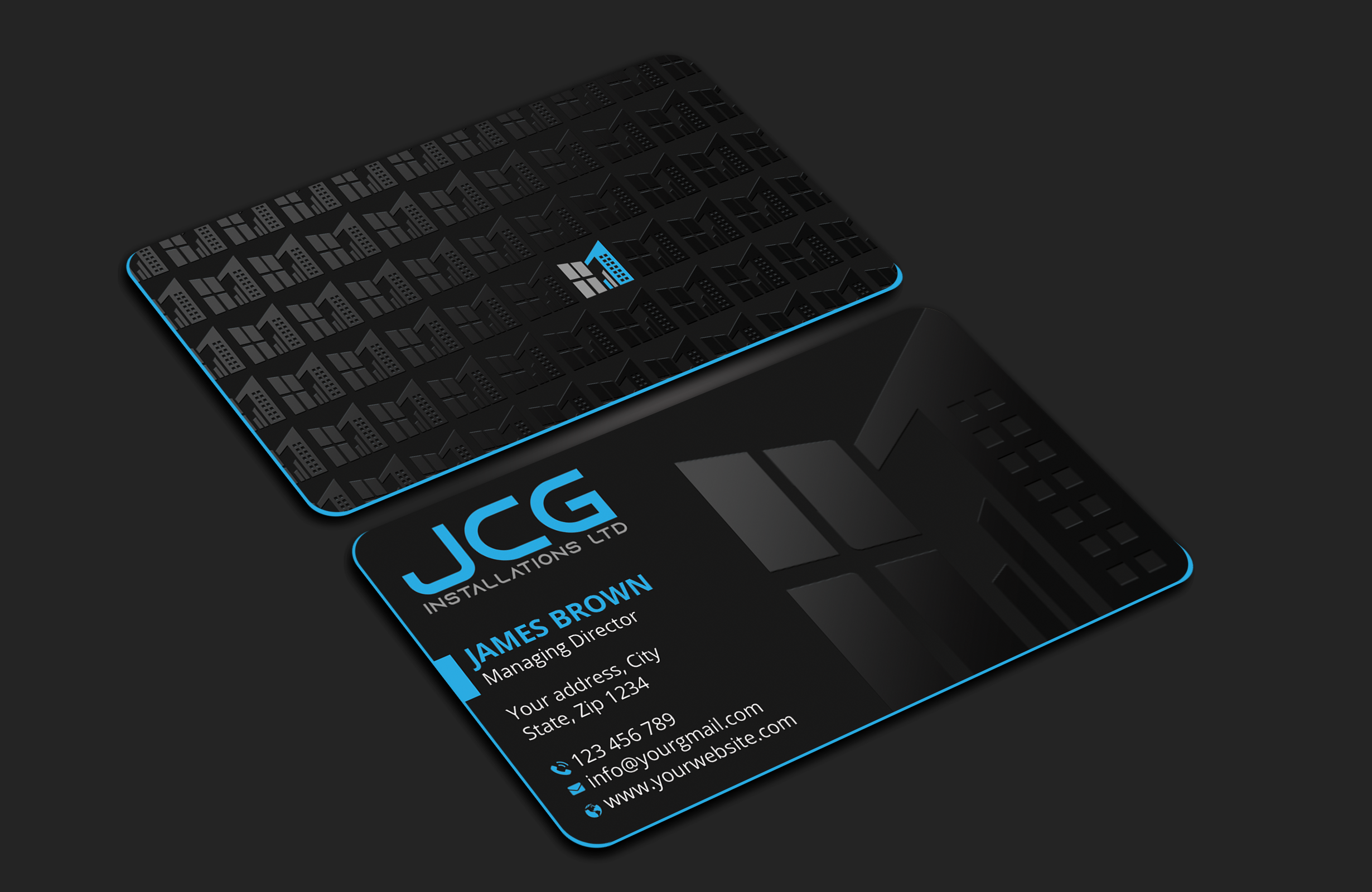 Visitenkarten-Design von Expert Bappy für JCG Installations Ltd  | Design #33018827