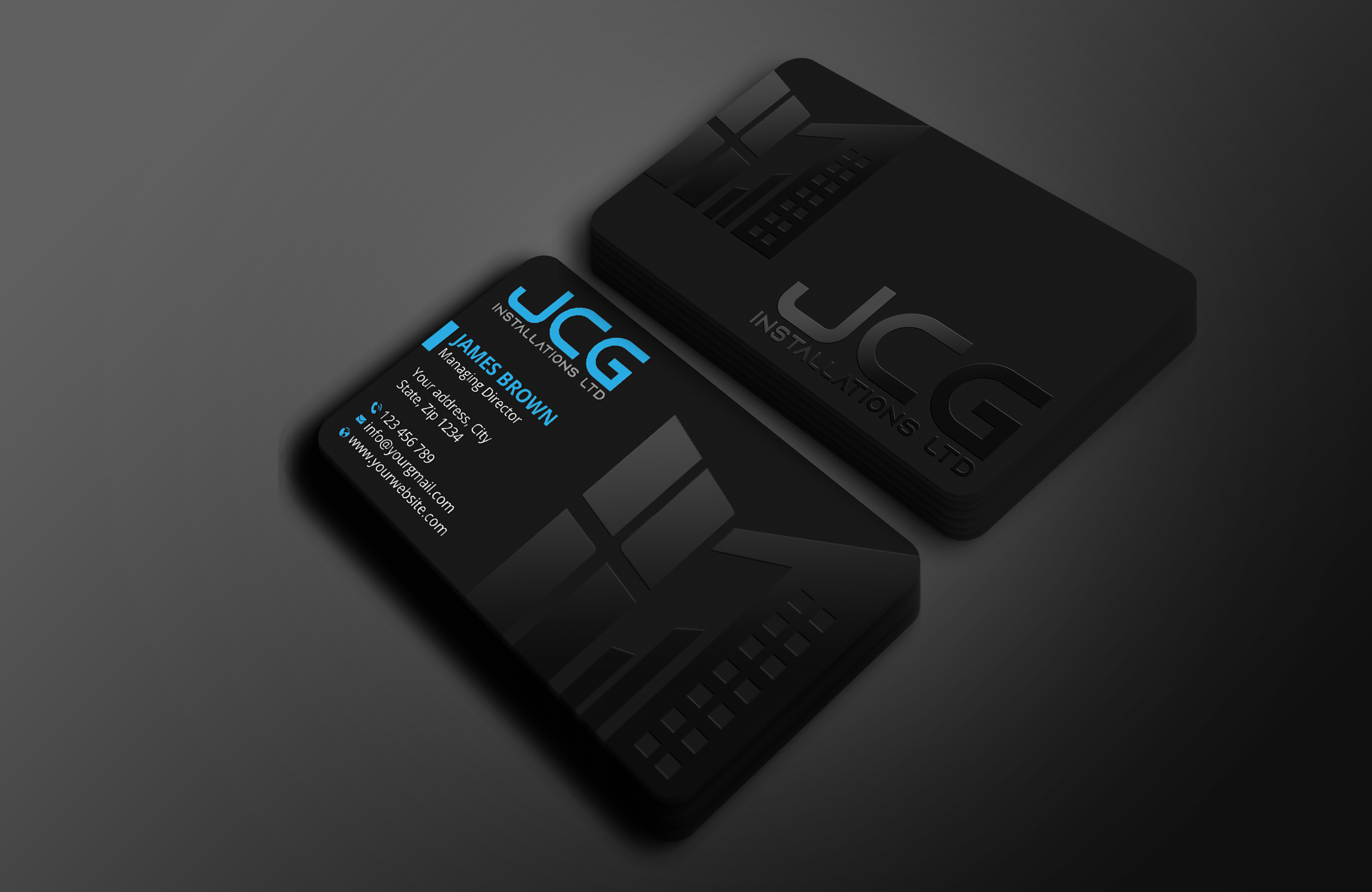 Design de Carte de Visite par Expert Bappy pour JCG Installations Ltd  | Design #33018860