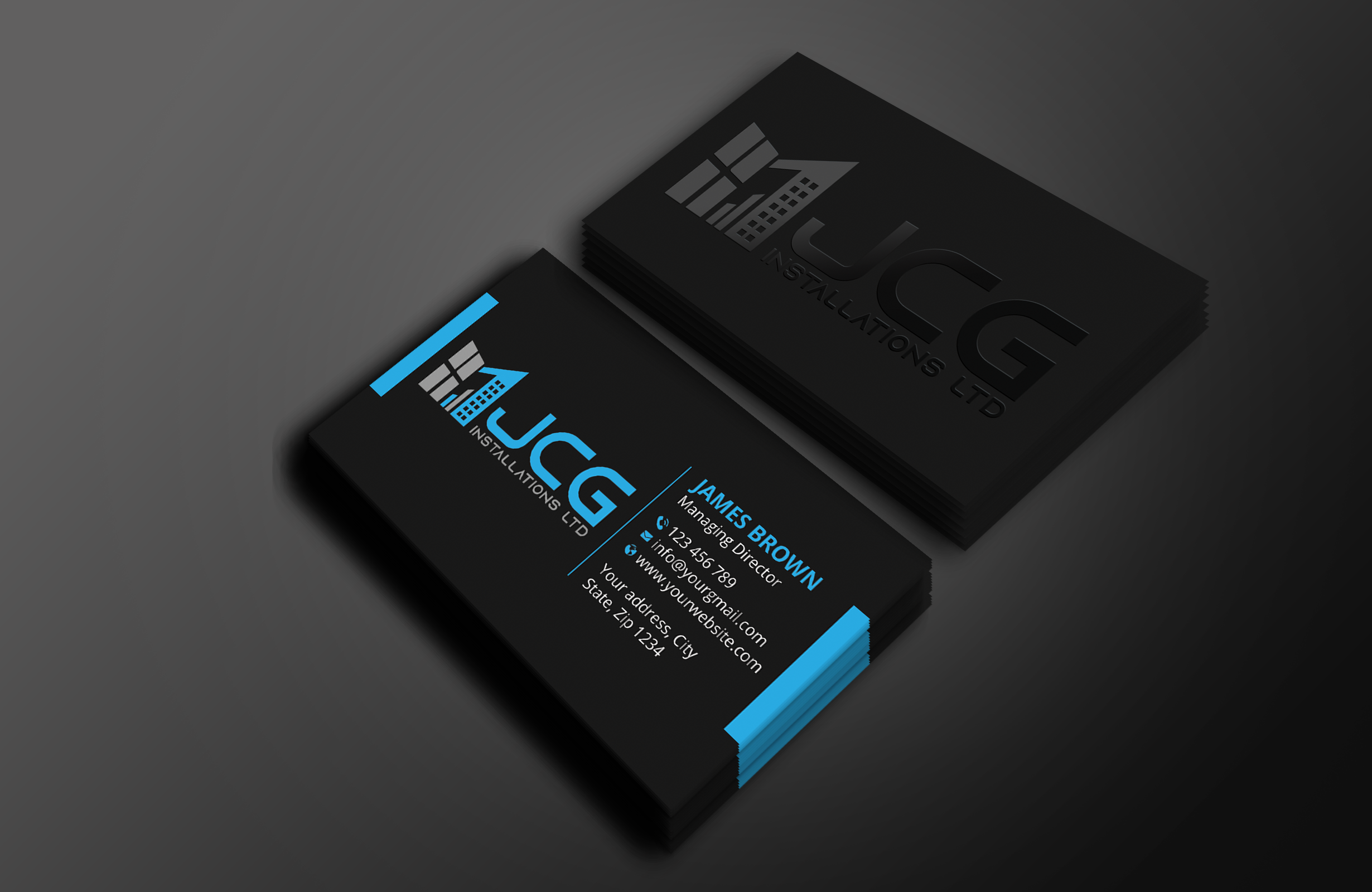 Design de Carte de Visite par Expert Bappy pour JCG Installations Ltd  | Design #33018872