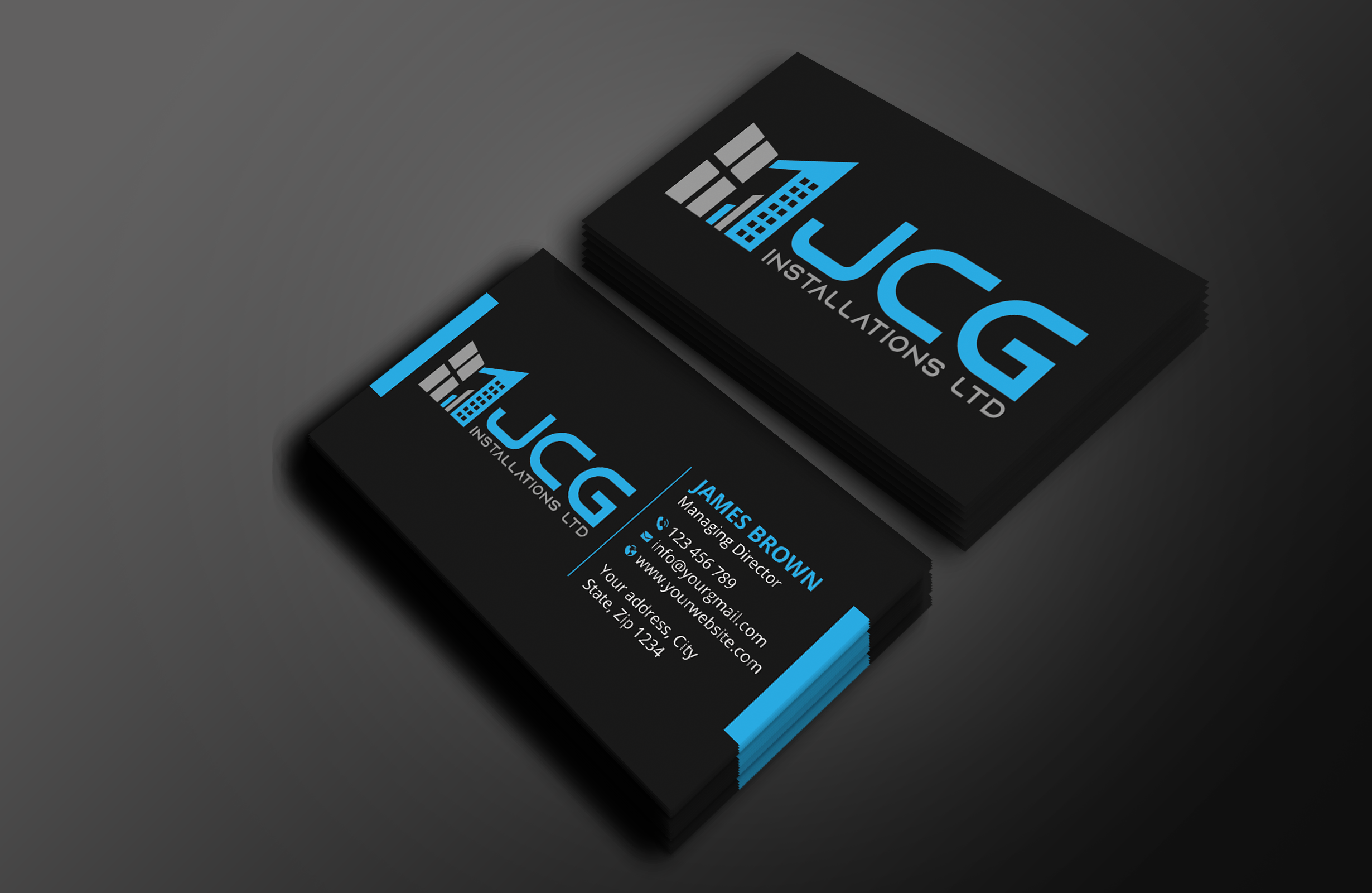 Design de Carte de Visite par Expert Bappy pour JCG Installations Ltd  | Design #33018880