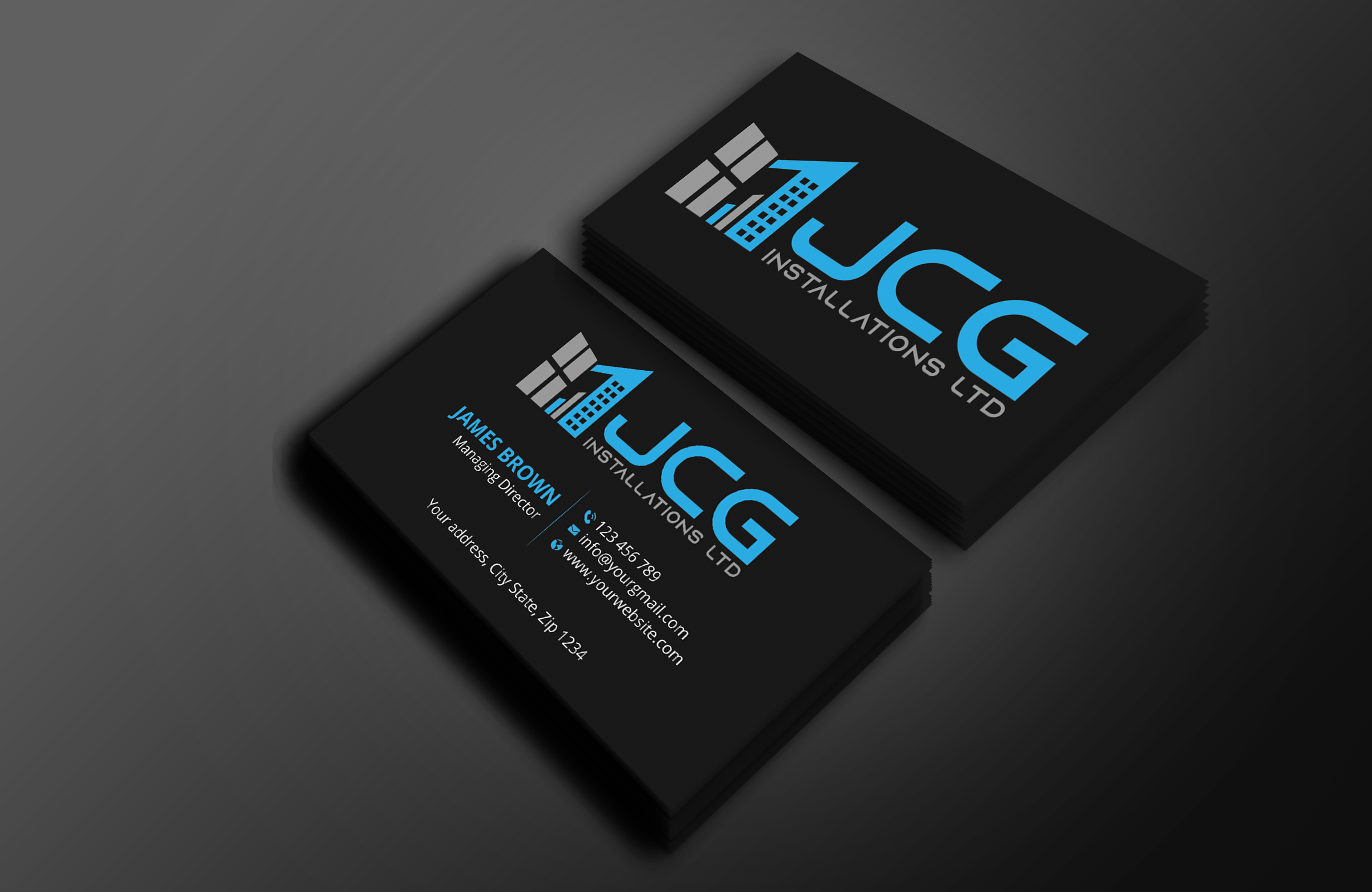 Business Card Design by Expert Bappy for JCG Installations Ltd  | Design #33018917