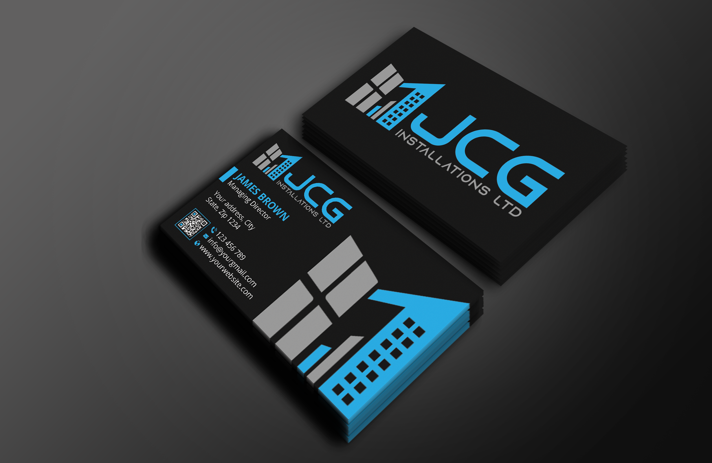 Business Card Design by Expert Bappy for JCG Installations Ltd  | Design #33019125