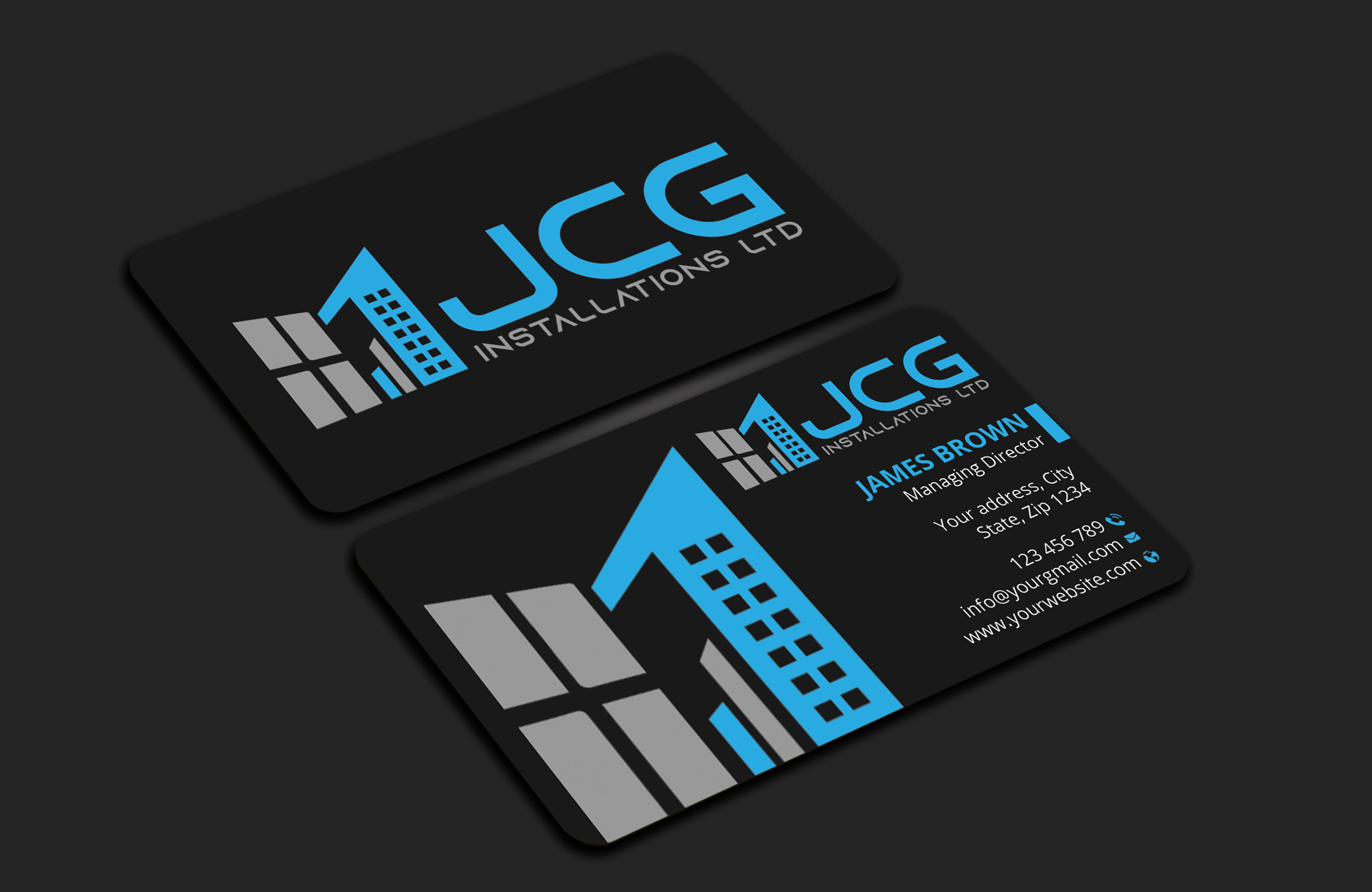Business Card Design by Expert Bappy for JCG Installations Ltd  | Design #33019345