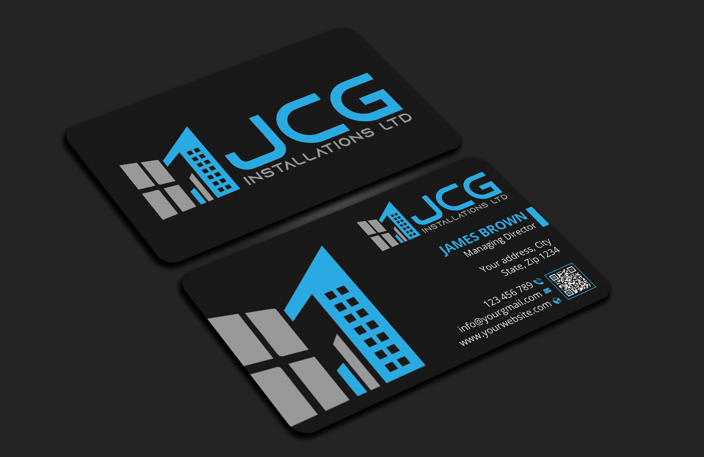 Business Card Design by Expert Bappy for JCG Installations Ltd  | Design #33019352