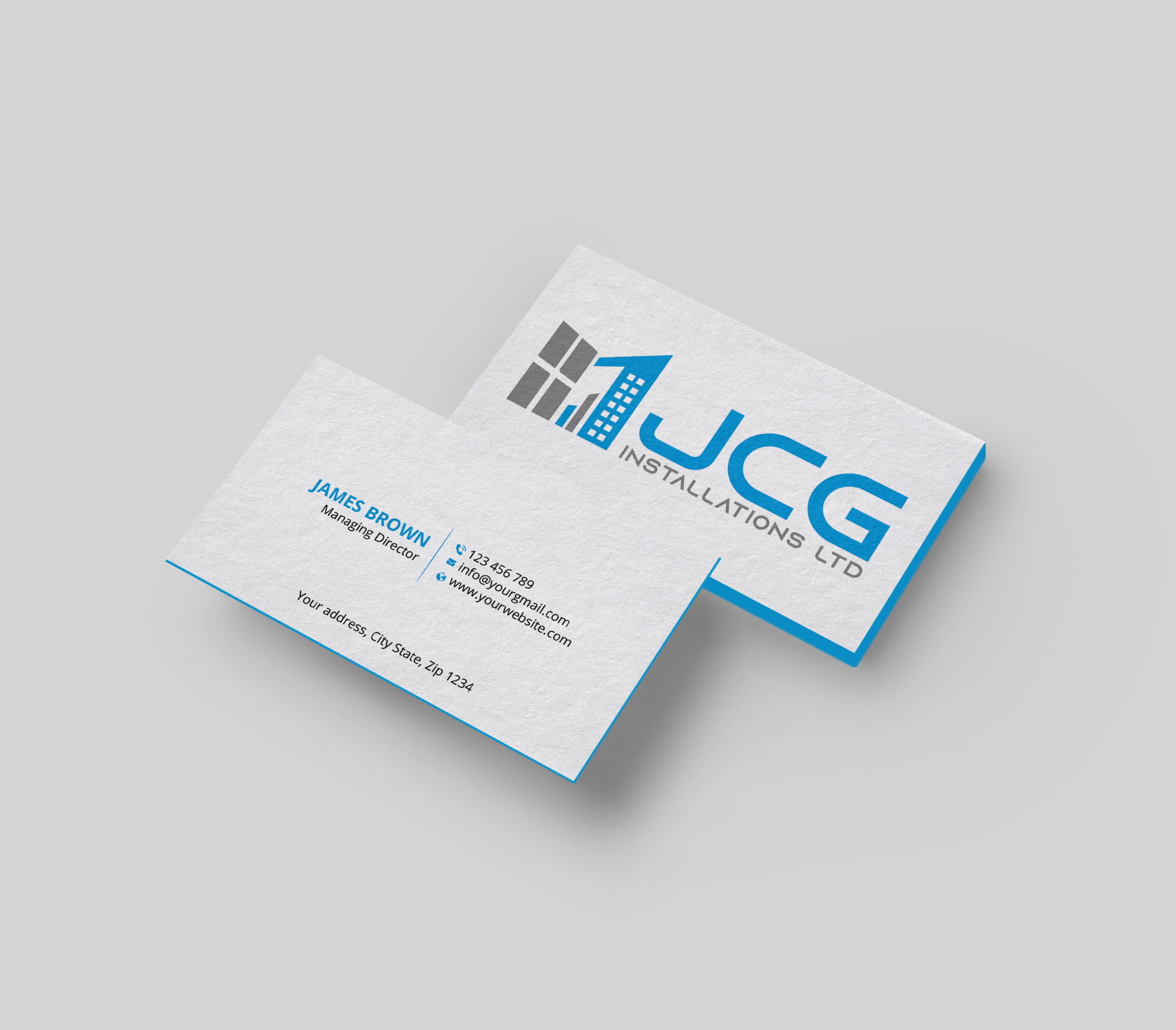 Business Card Design by Expert Bappy for JCG Installations Ltd  | Design #33019370
