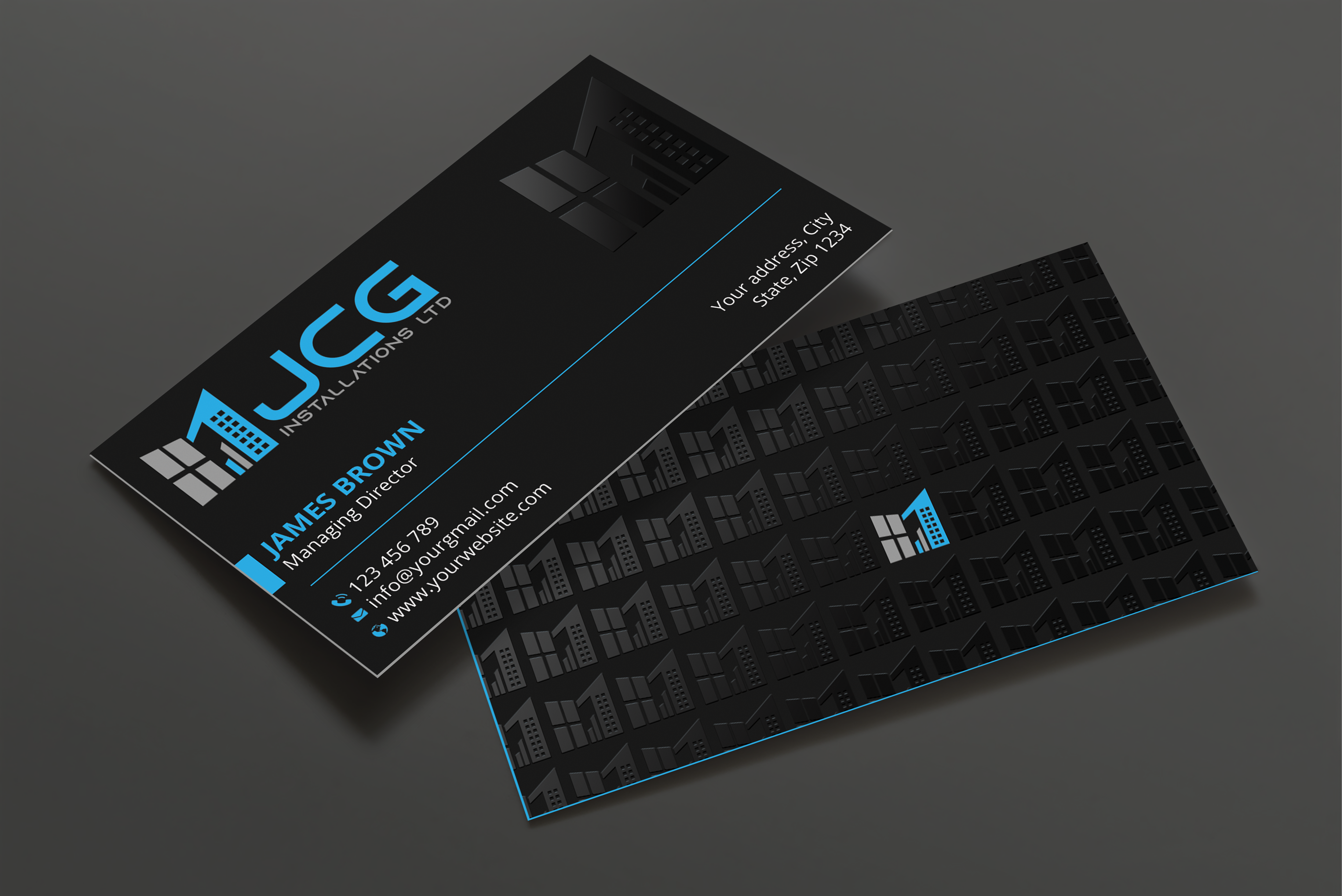 Business Card Design by Expert Bappy for JCG Installations Ltd  | Design #33019598