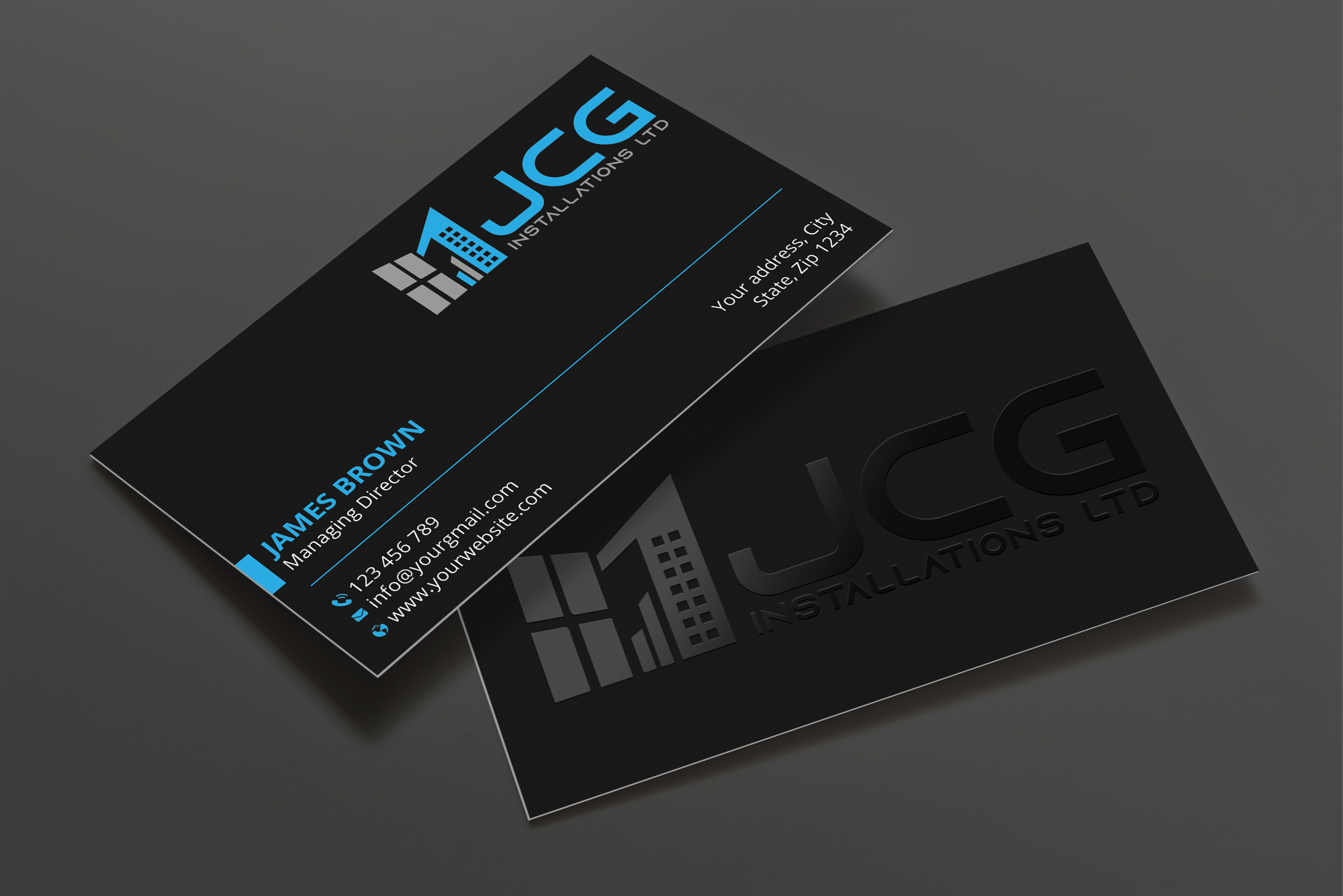 Business Card Design by Expert Bappy for JCG Installations Ltd  | Design #33019600