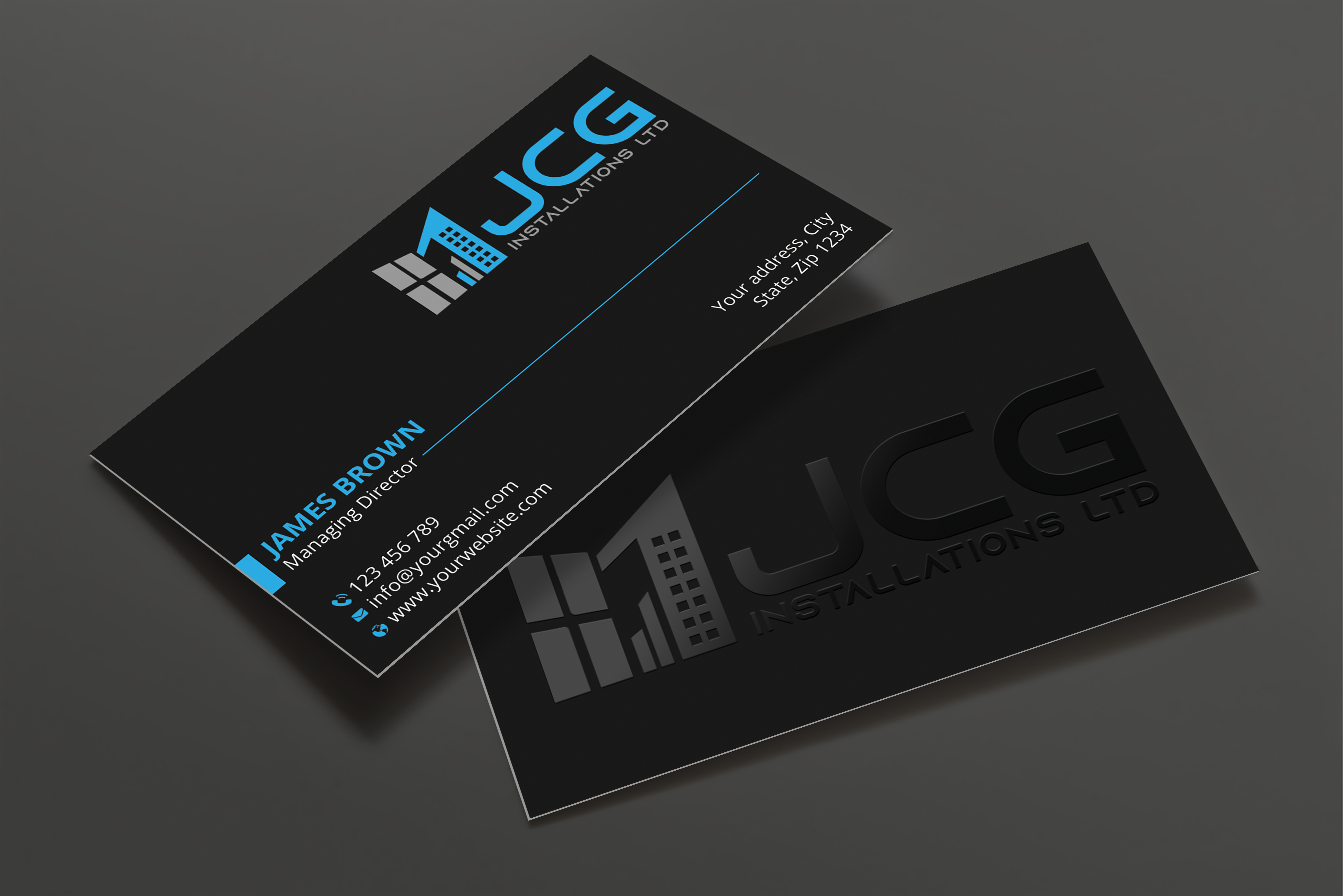 Business Card Design by Expert Bappy for JCG Installations Ltd  | Design #33019601