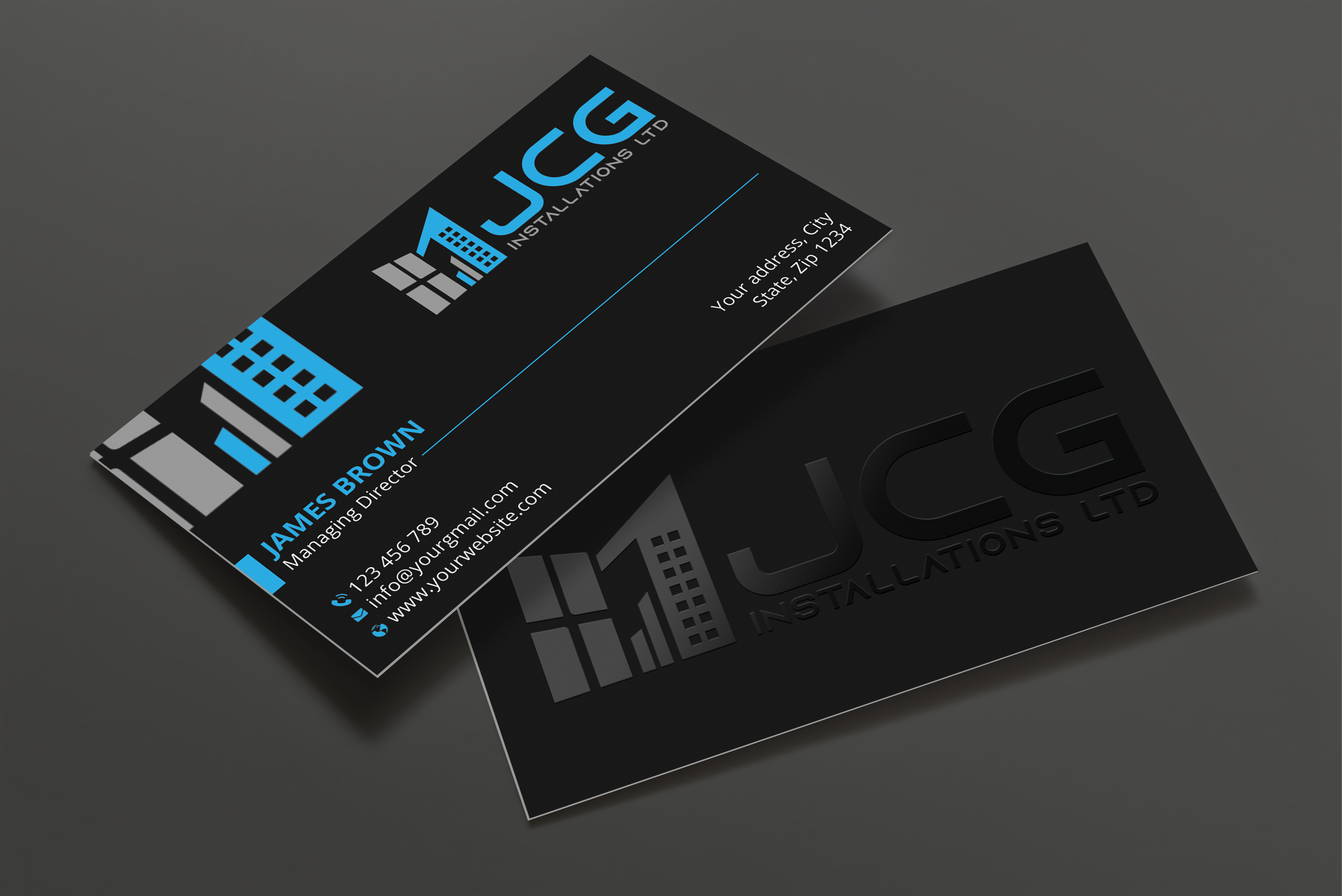 Business Card Design by Expert Bappy for JCG Installations Ltd  | Design #33019616