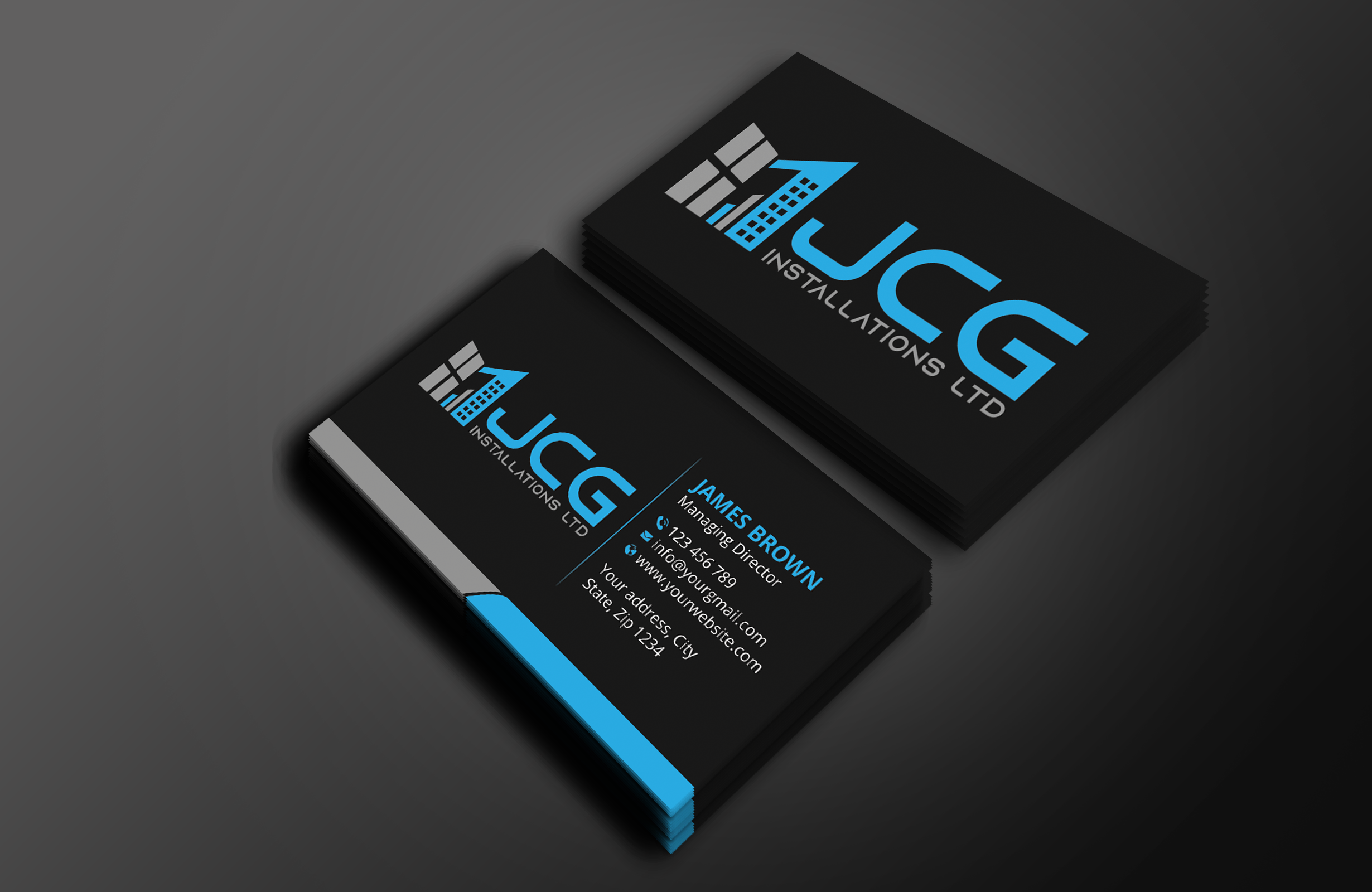 Business Card Design by Expert Bappy for JCG Installations Ltd  | Design #33019662
