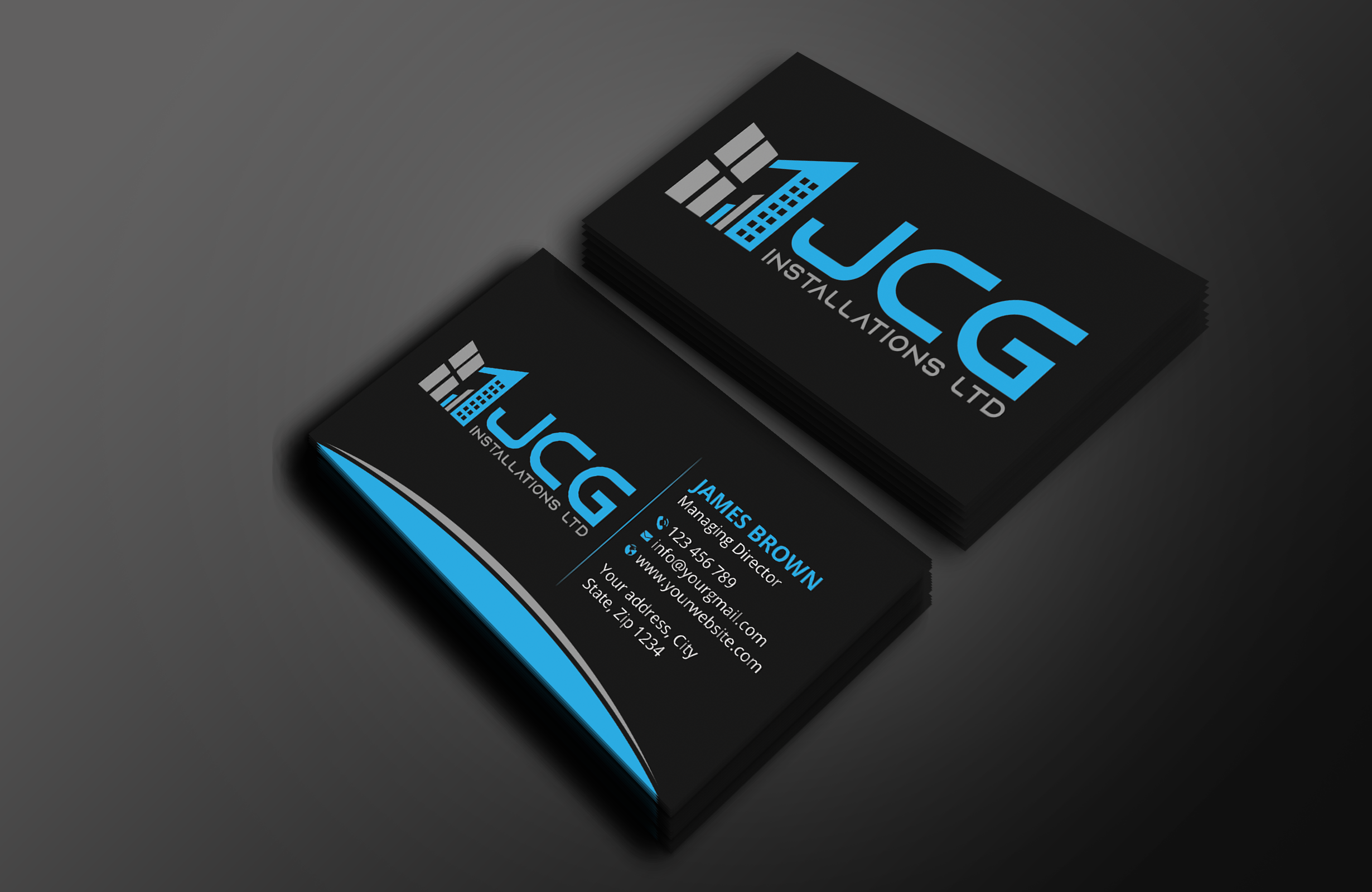 Design de Carte de Visite par Expert Bappy pour JCG Installations Ltd  | Design #33019707