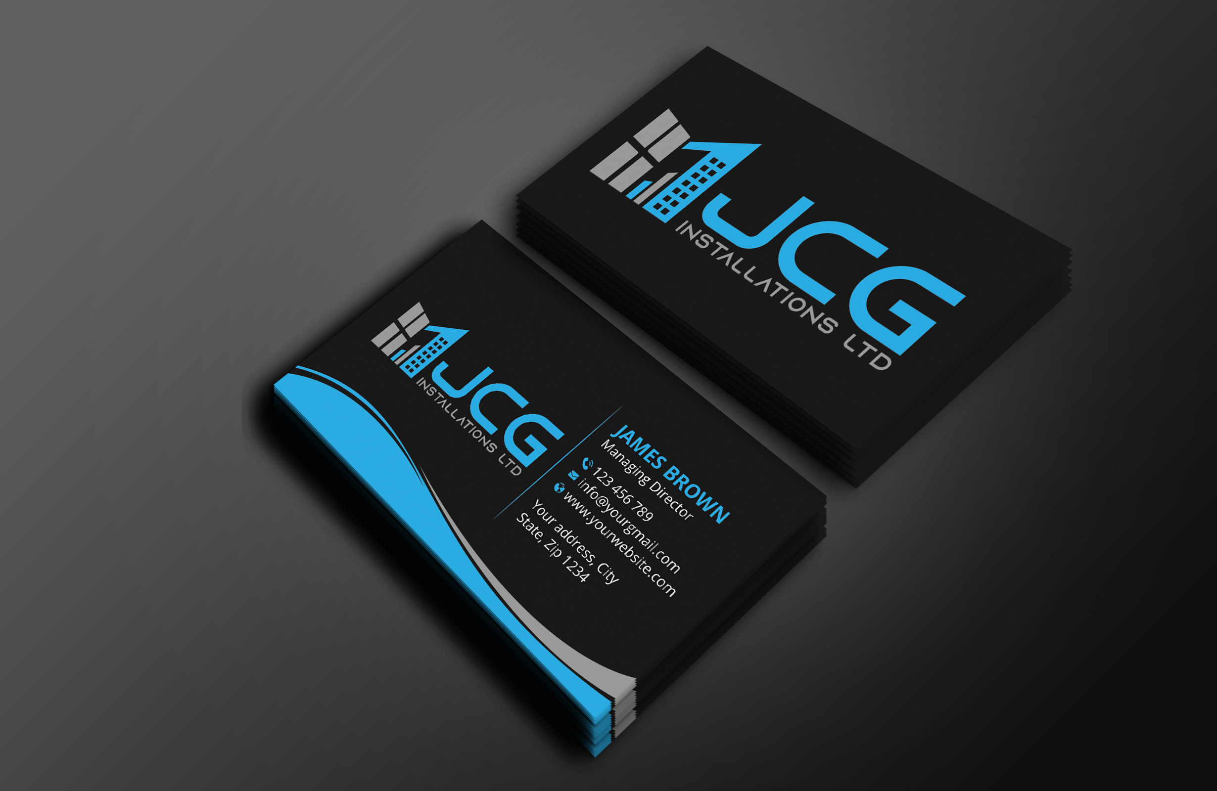 Design de Carte de Visite par Expert Bappy pour JCG Installations Ltd  | Design #33019754