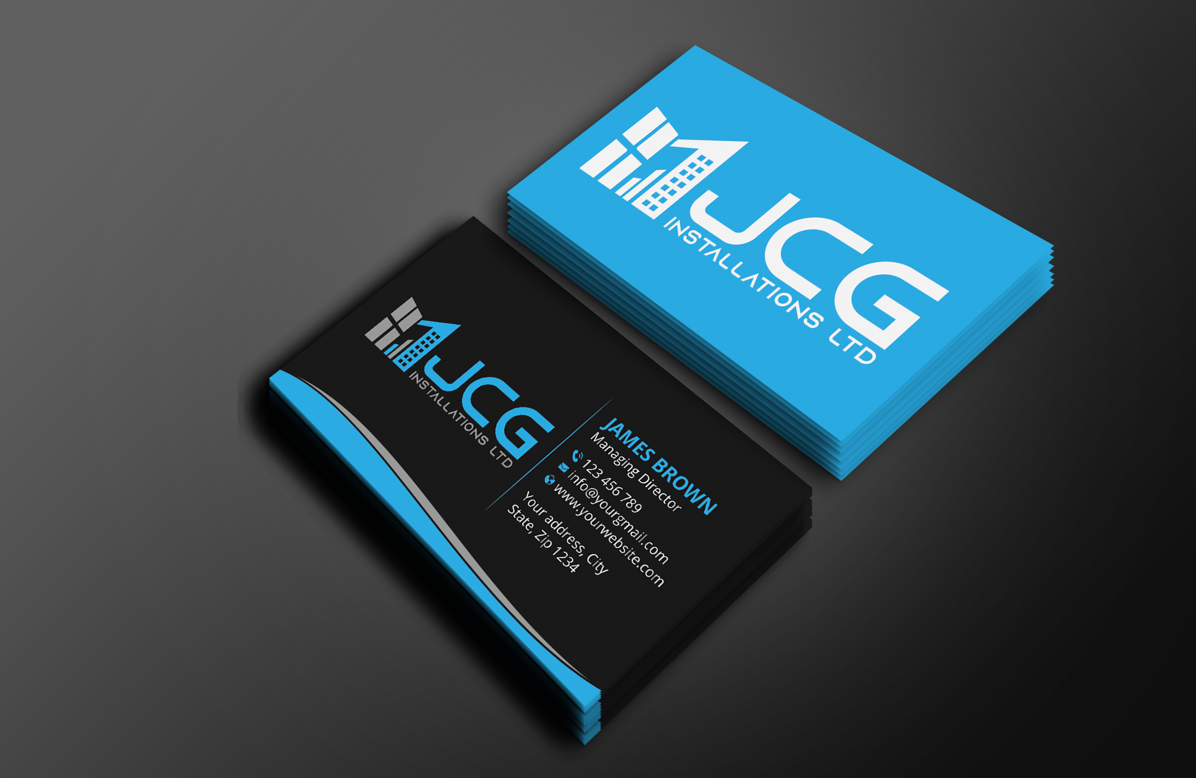 Business Card Design by Expert Bappy for JCG Installations Ltd  | Design #33019767
