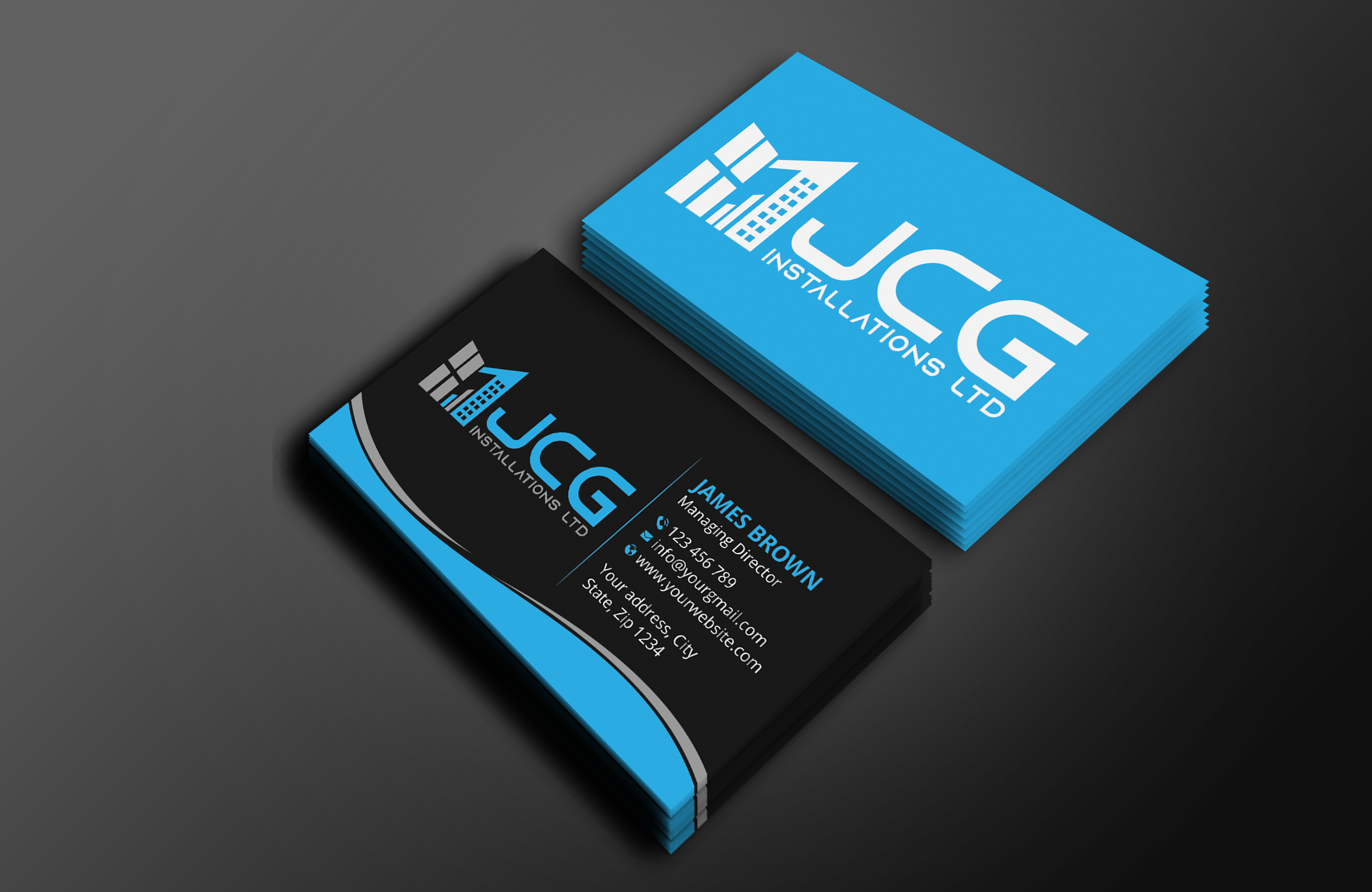 Business Card Design by Expert Bappy for JCG Installations Ltd  | Design #33019768