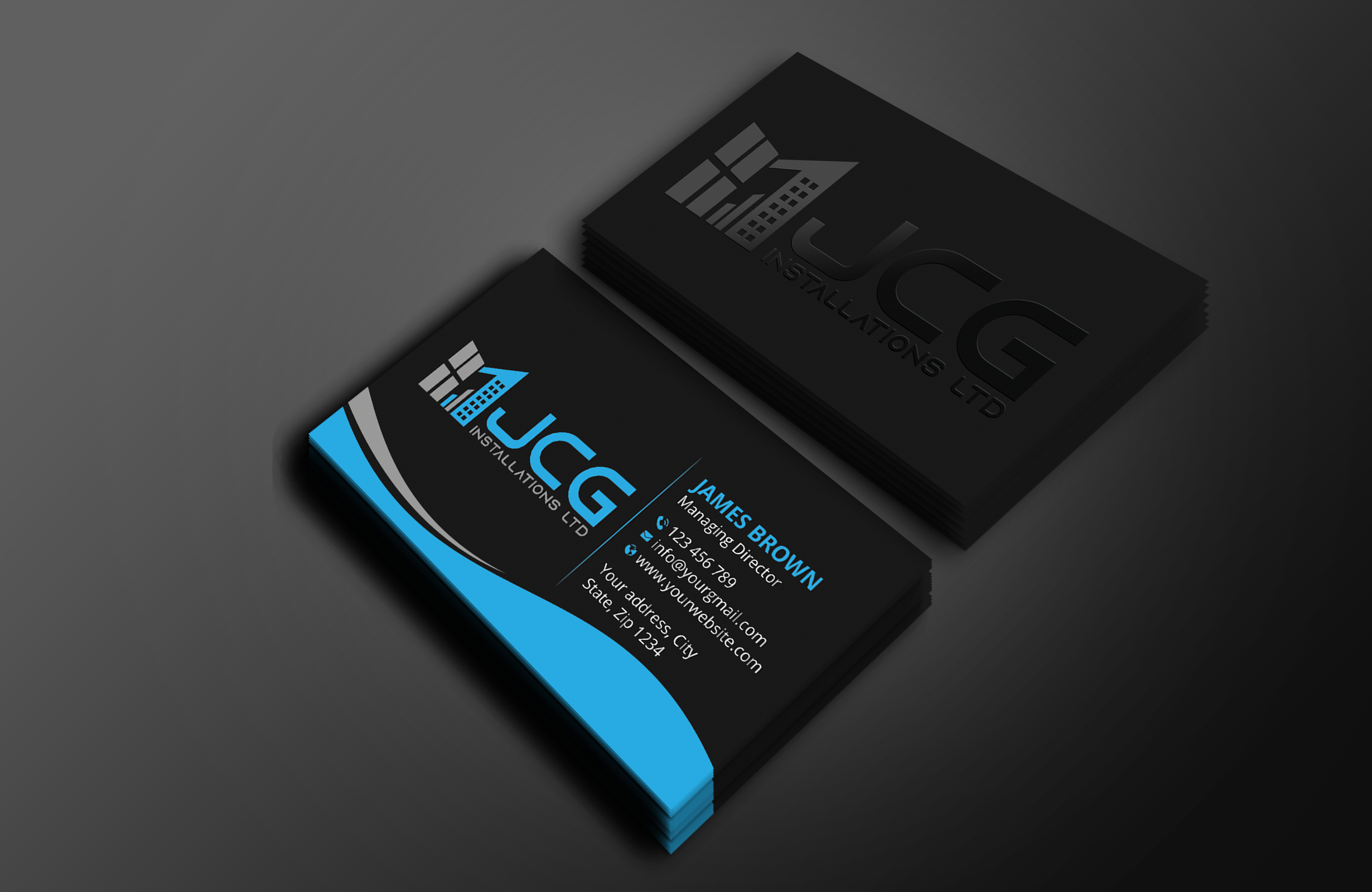 Business Card Design by Expert Bappy for JCG Installations Ltd  | Design #33019785