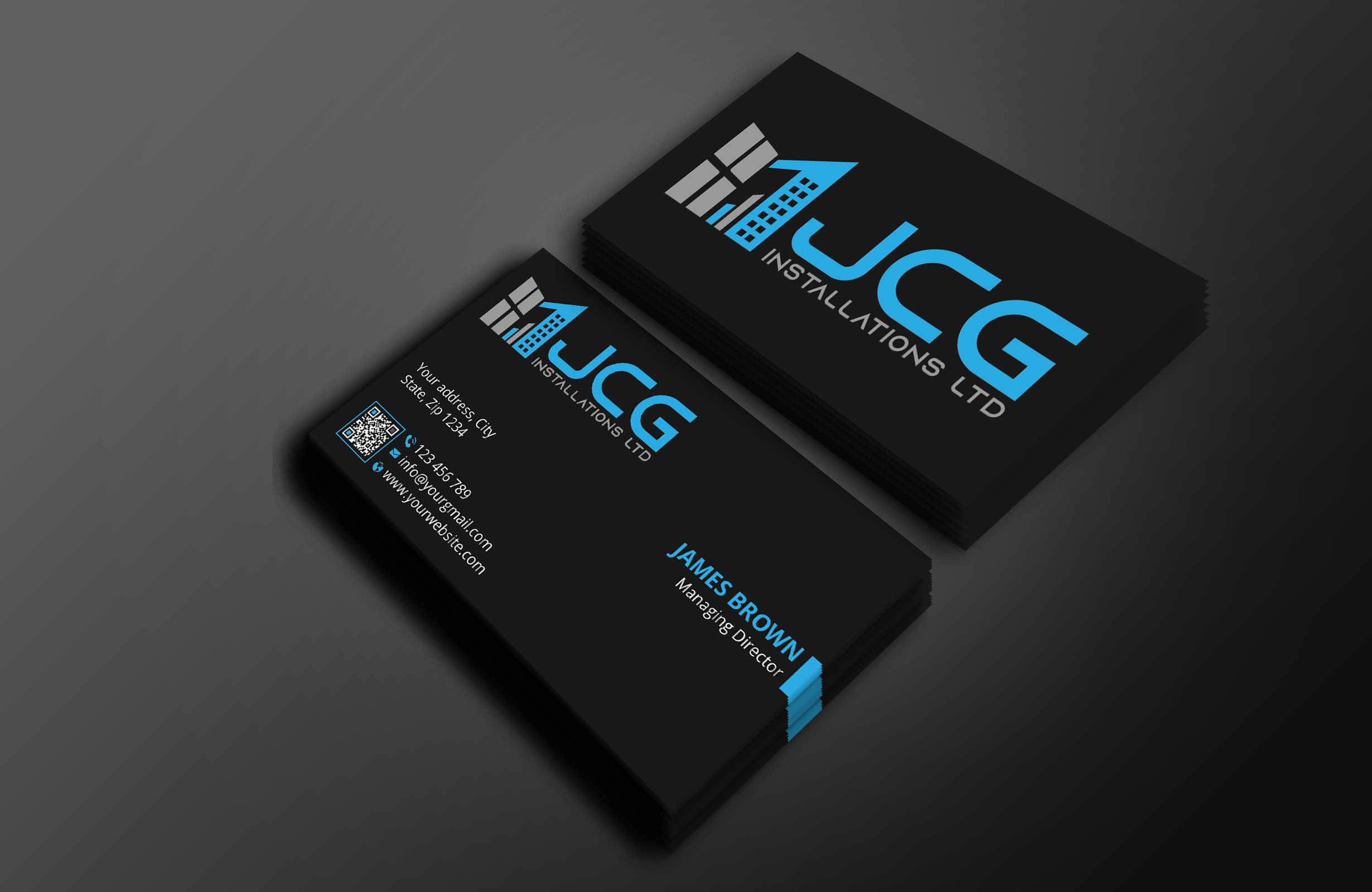 Business Card Design by Expert Bappy for JCG Installations Ltd  | Design #33020165