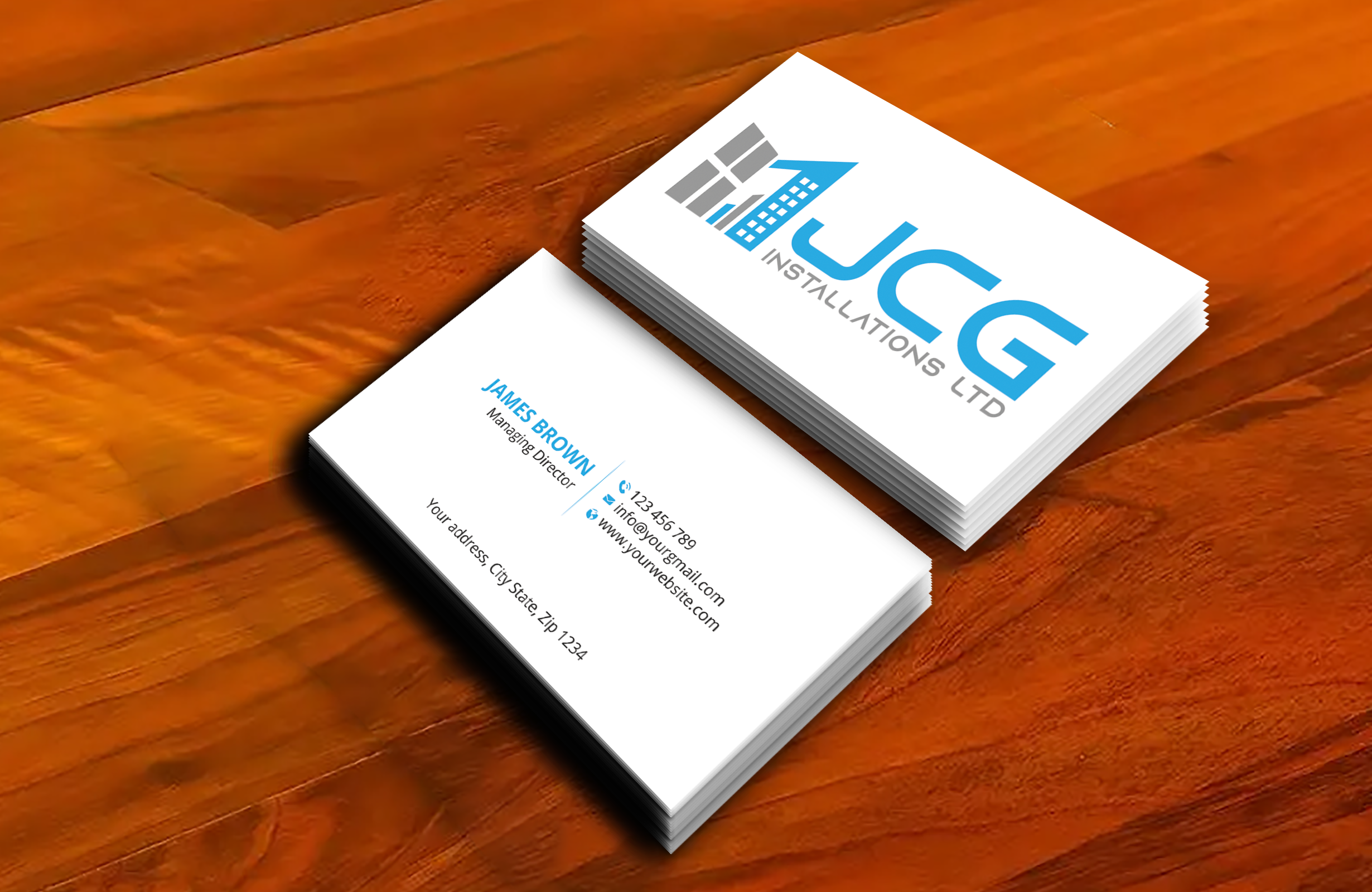Business Card Design by Expert Bappy for JCG Installations Ltd  | Design #33020197