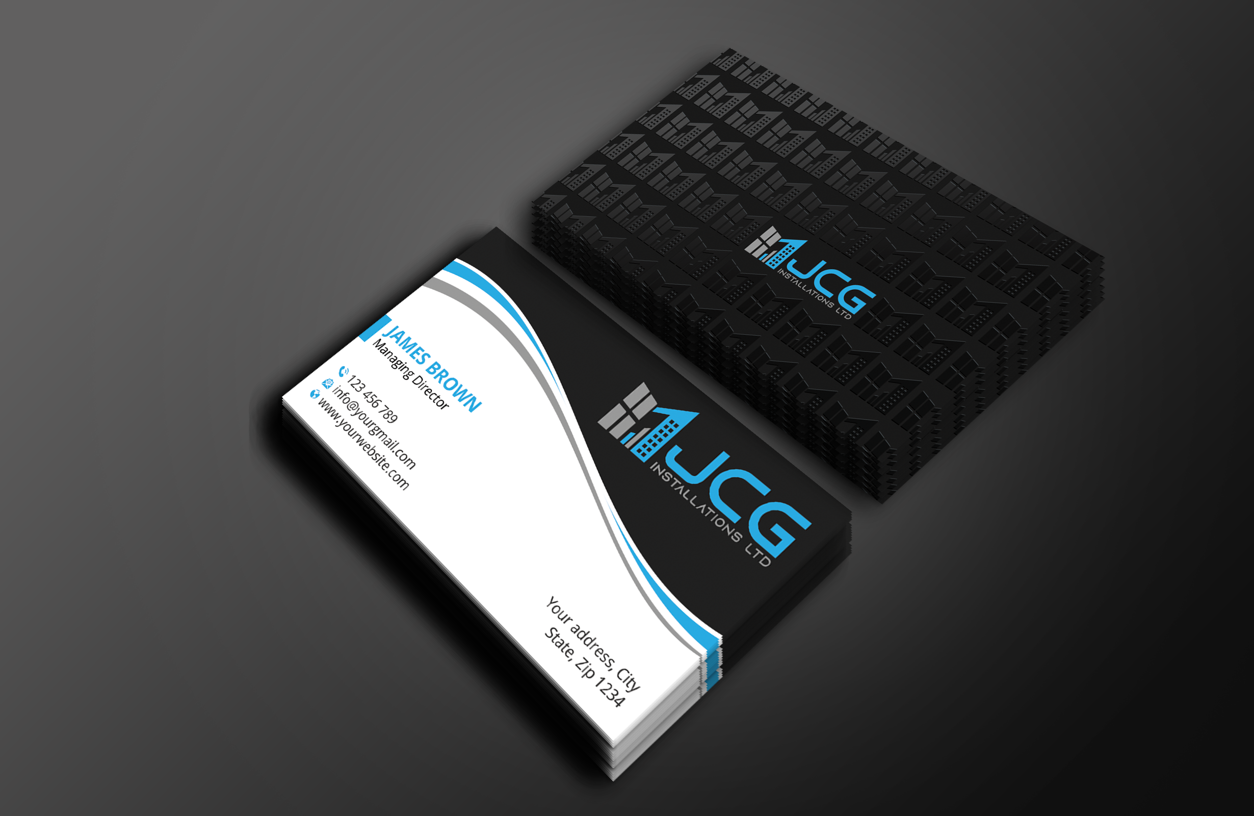 Business Card Design by Expert Bappy for JCG Installations Ltd  | Design #33023822