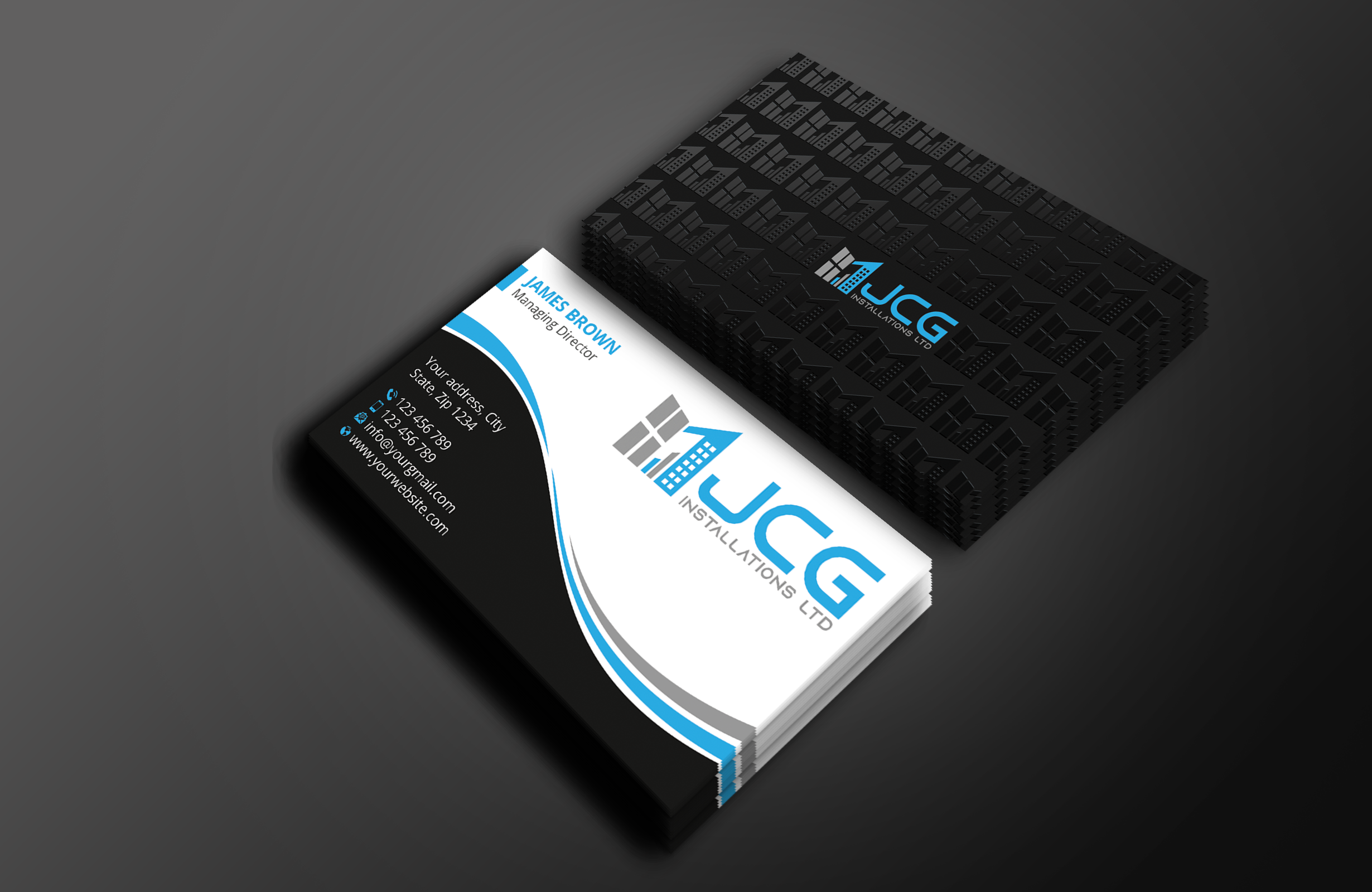 Business Card Design by Expert Bappy for JCG Installations Ltd  | Design #33025371