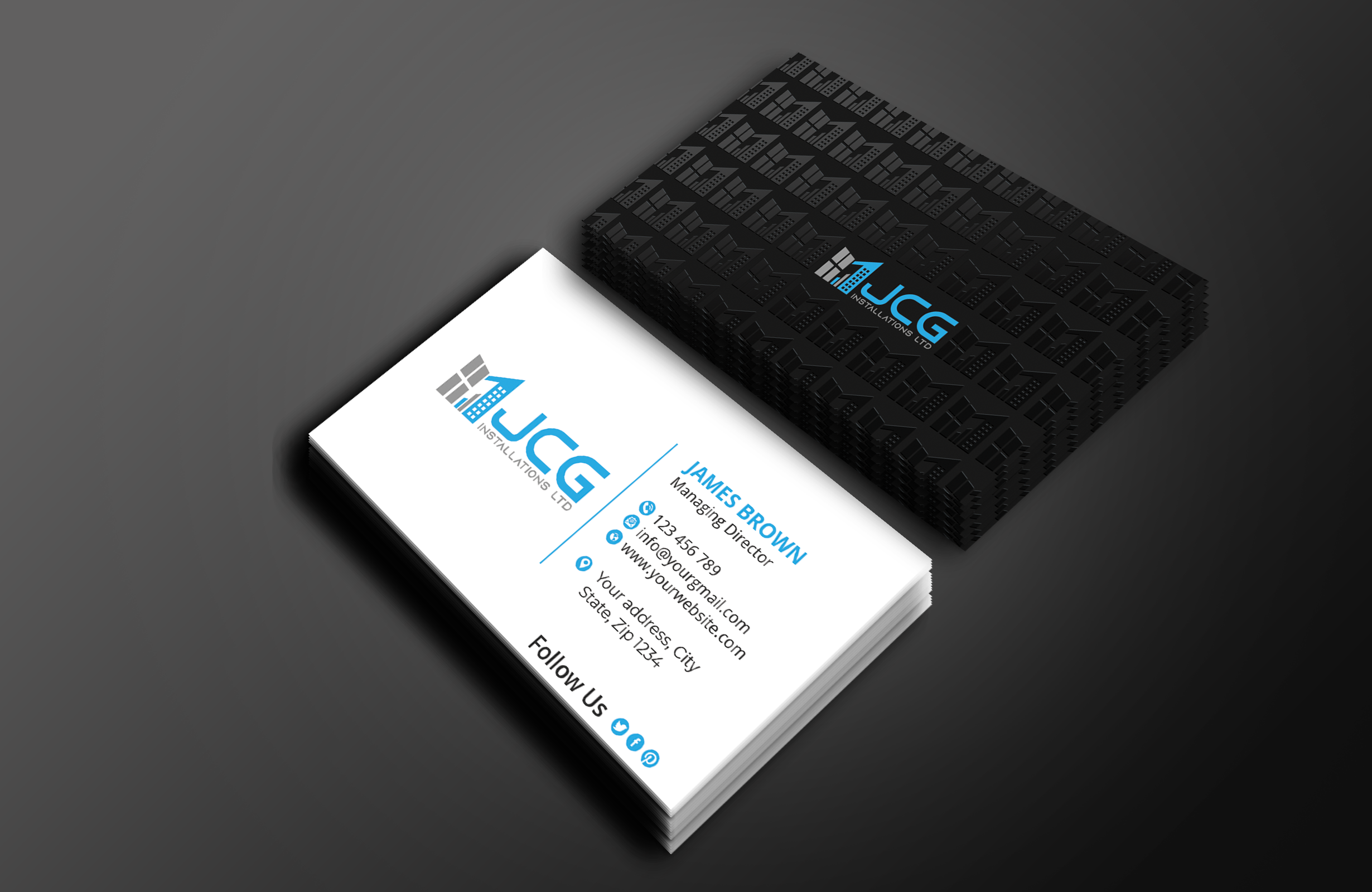 Business Card Design by Expert Bappy for JCG Installations Ltd  | Design #33025373