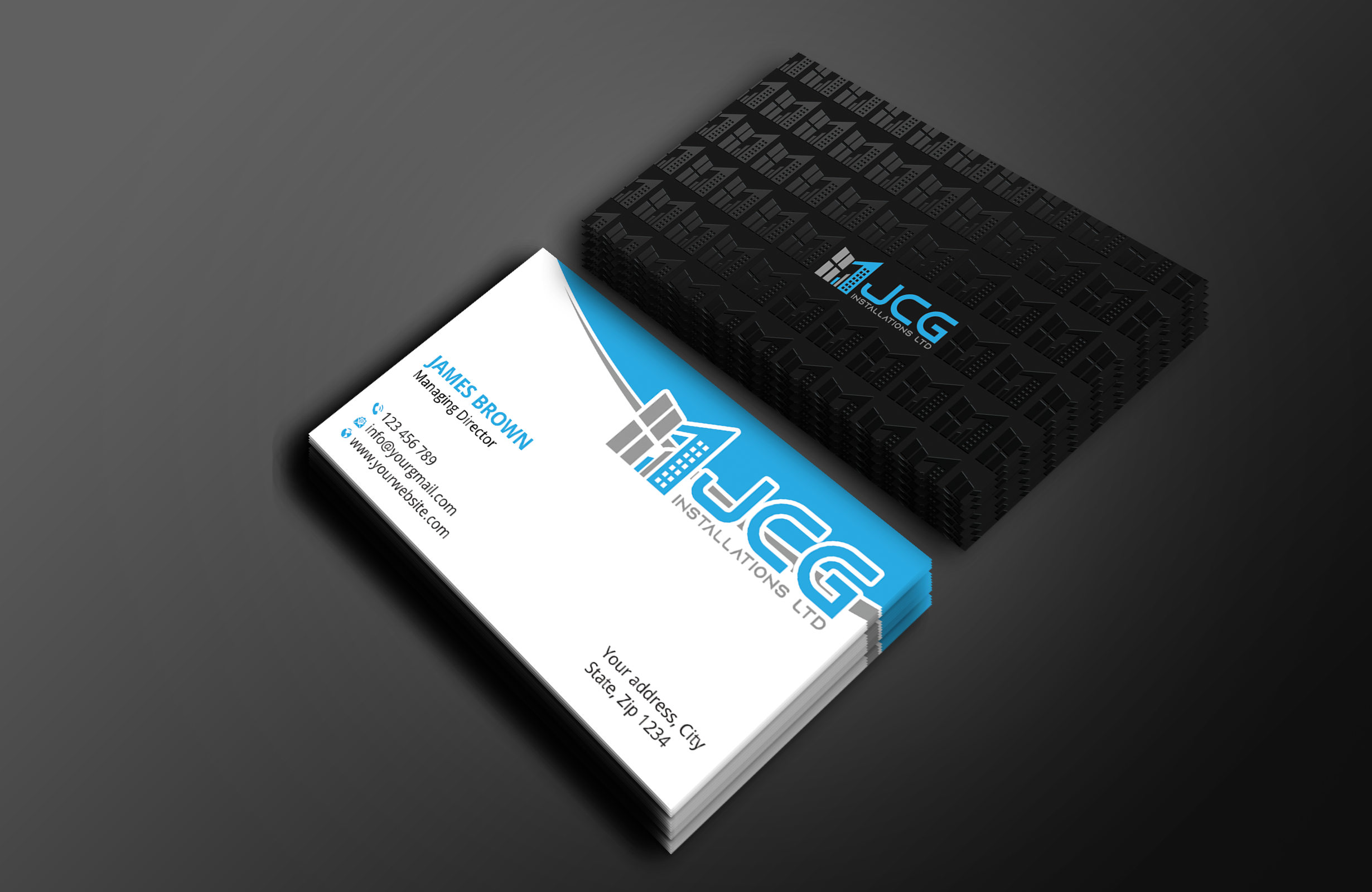 Business Card Design by Expert Bappy for JCG Installations Ltd  | Design #33025398