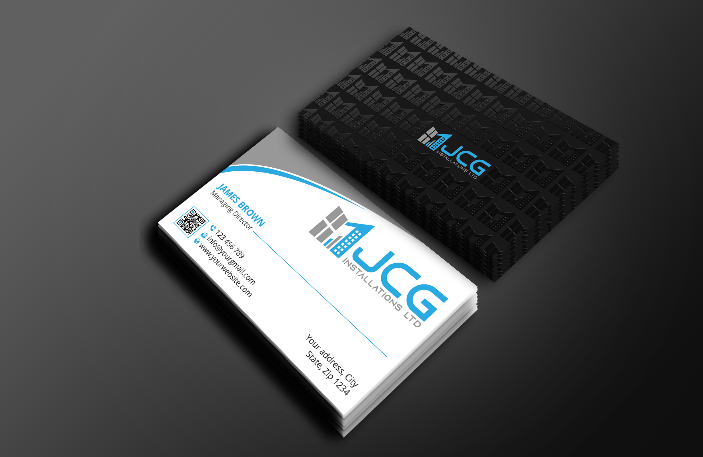 Business Card Design by Expert Bappy for JCG Installations Ltd  | Design #33025400