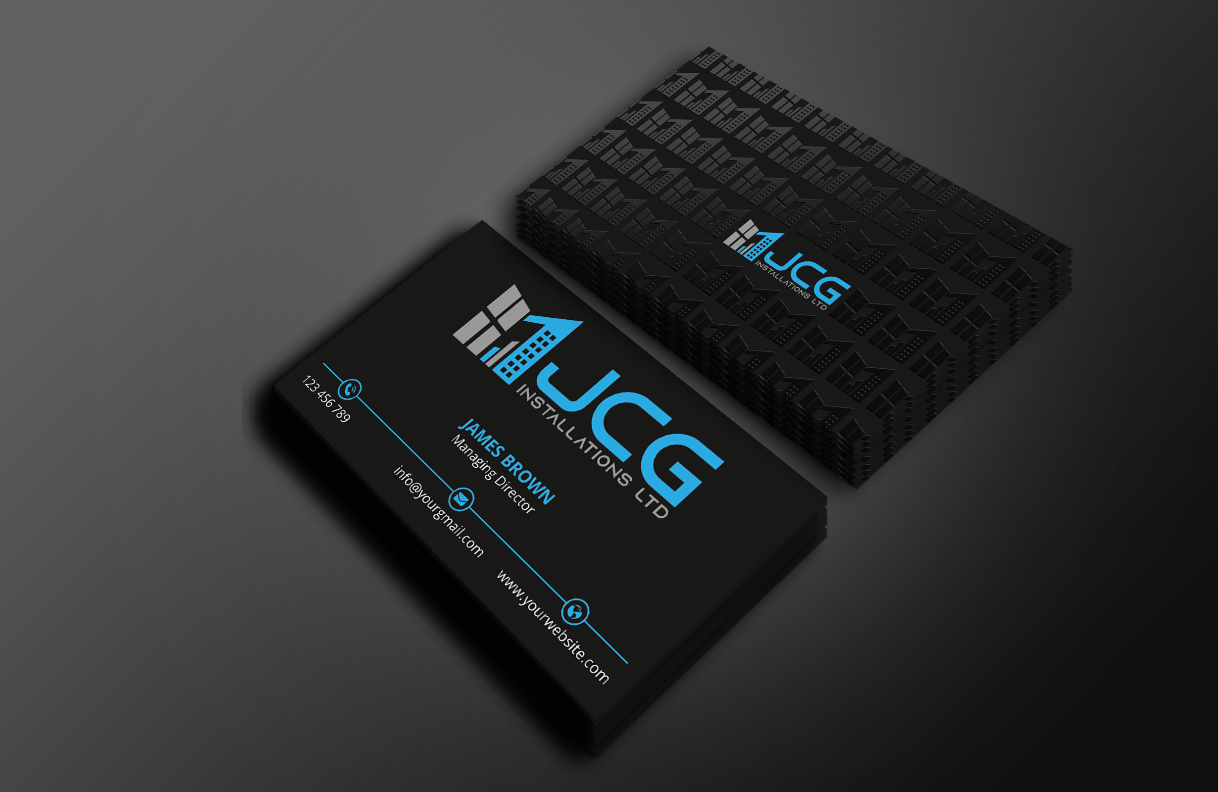 Business Card Design by Expert Bappy for JCG Installations Ltd  | Design #33025496