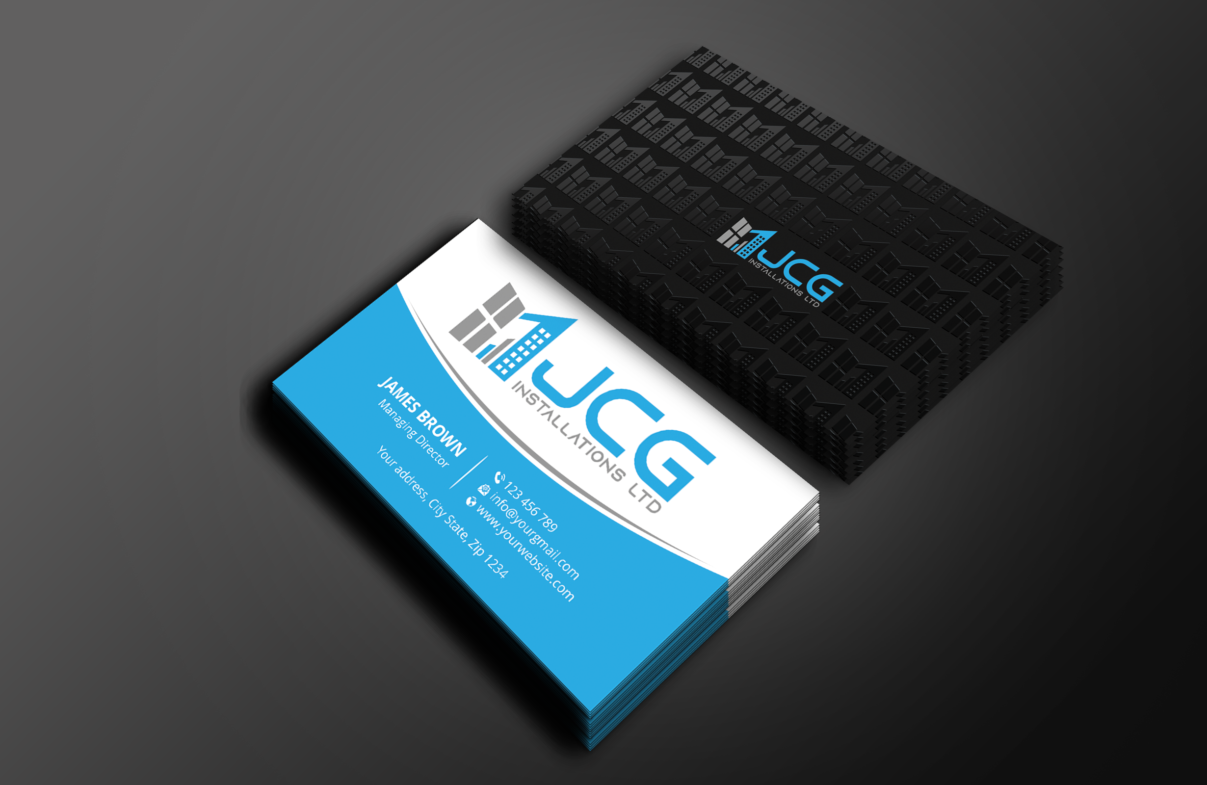 Business Card Design by Expert Bappy for JCG Installations Ltd  | Design #33025497