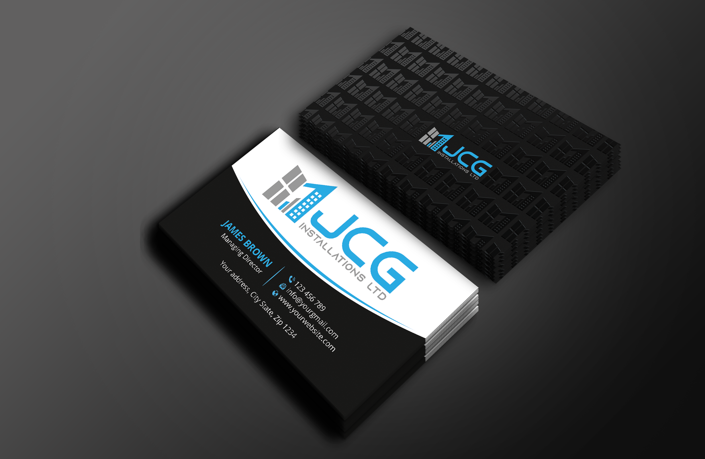Business Card Design by Expert Bappy for JCG Installations Ltd  | Design #33025498