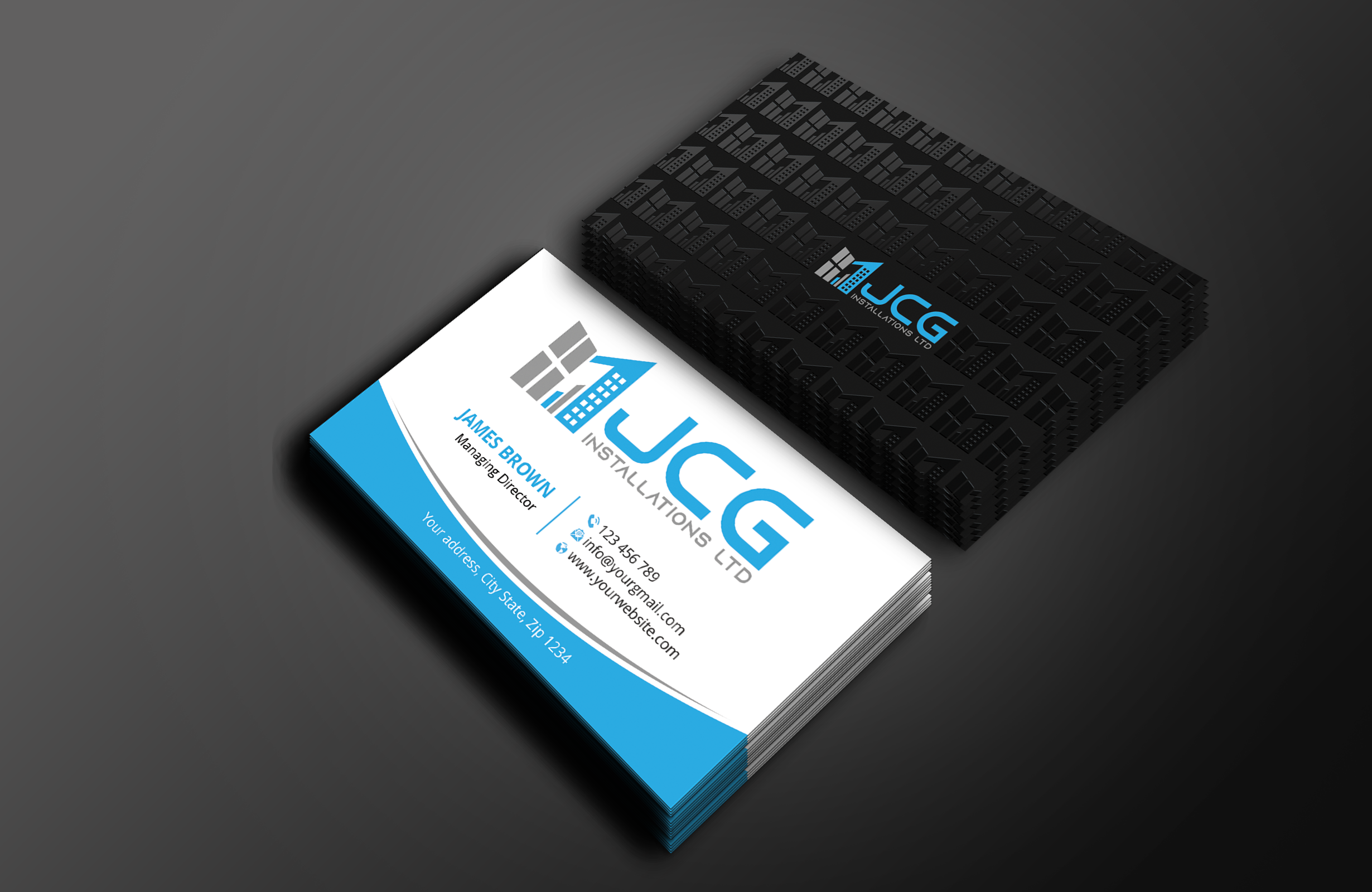 Business Card Design by Expert Bappy for JCG Installations Ltd  | Design #33025535