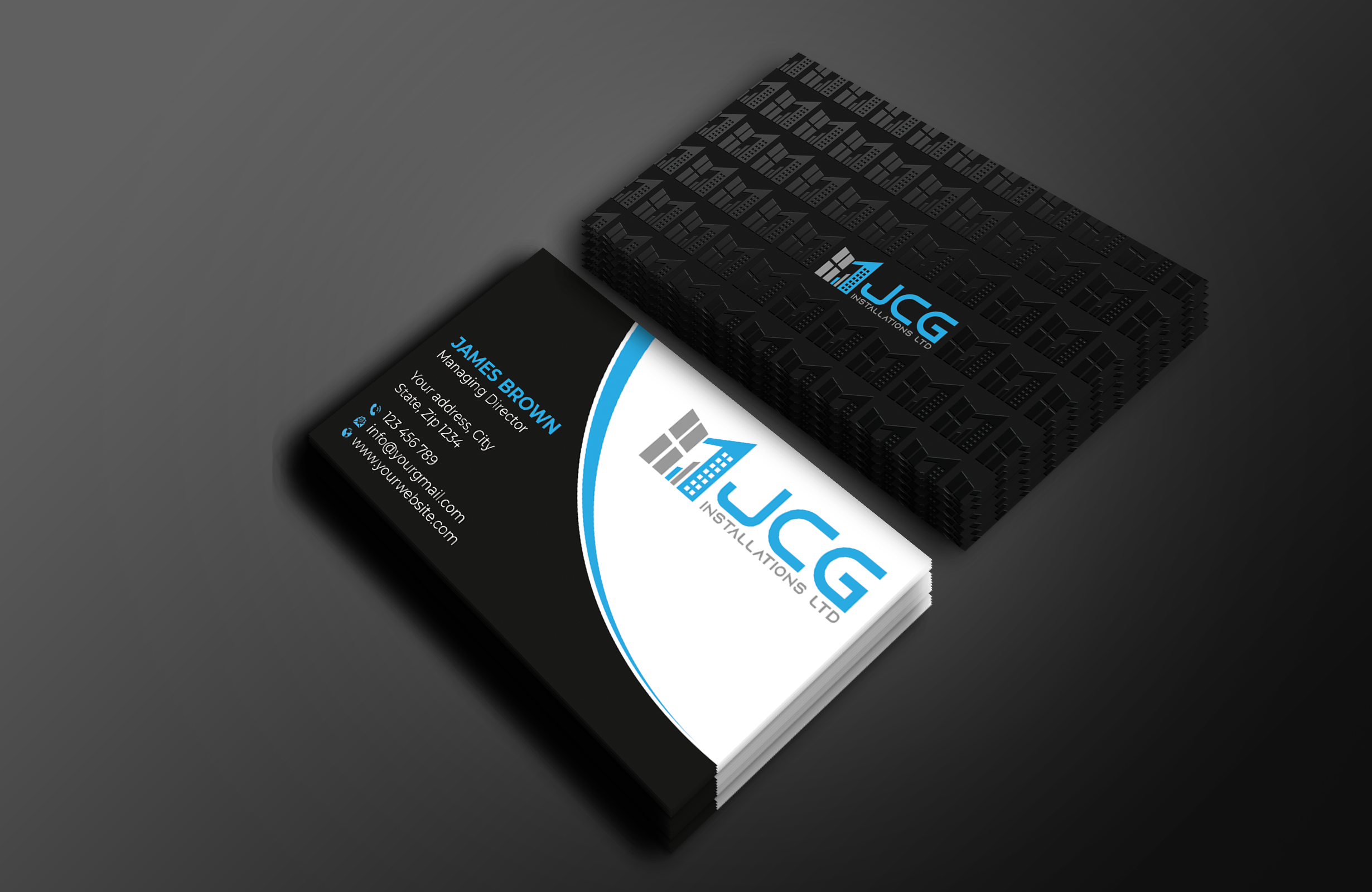 Business Card Design by Expert Bappy for JCG Installations Ltd  | Design #33025538