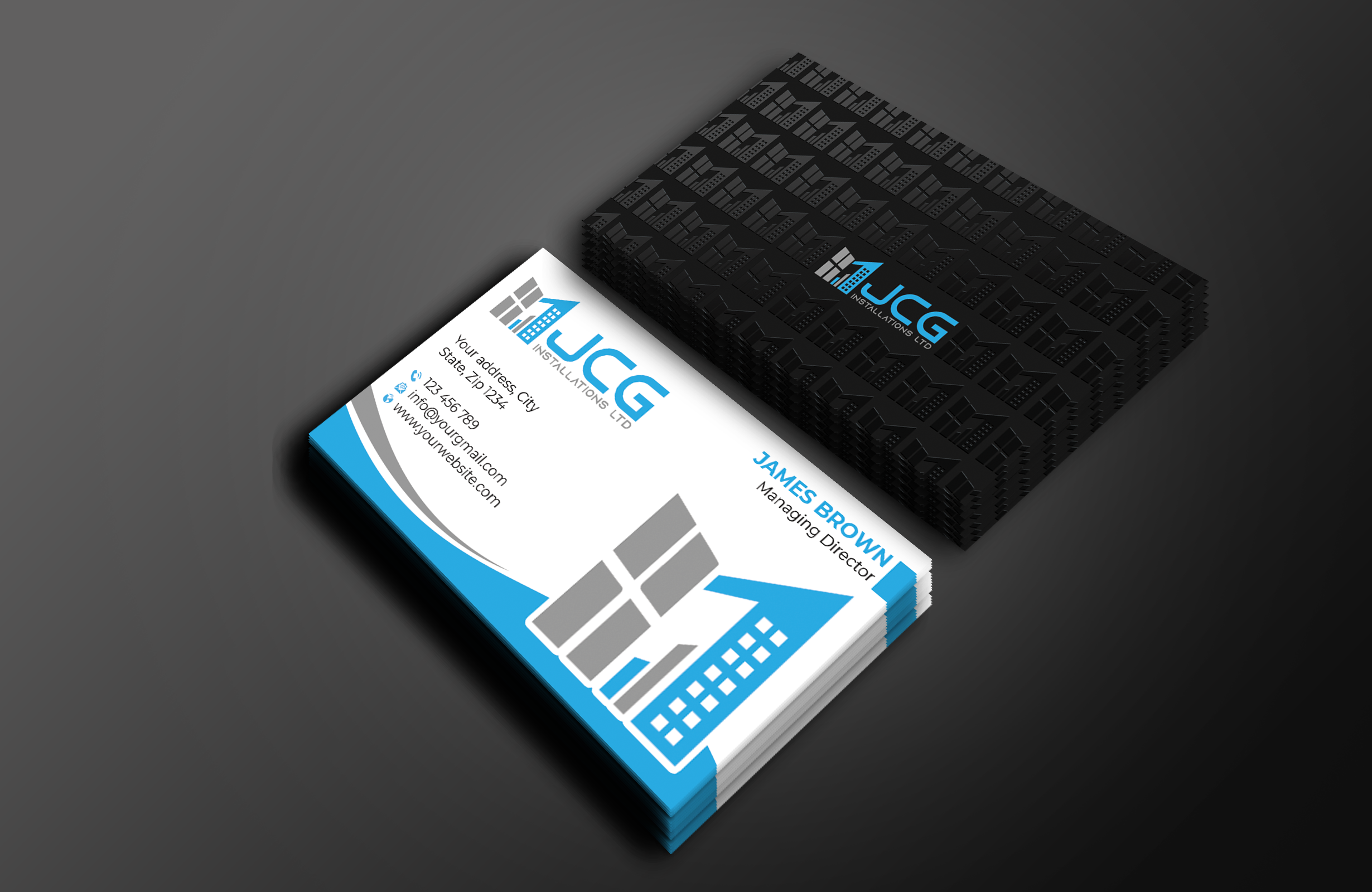 Business Card Design by Expert Bappy for JCG Installations Ltd  | Design #33025582