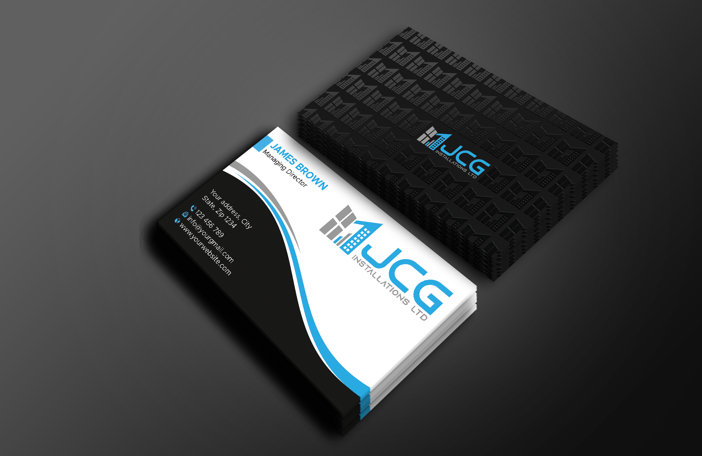 Business Card Design by Expert Bappy for JCG Installations Ltd  | Design #33025585