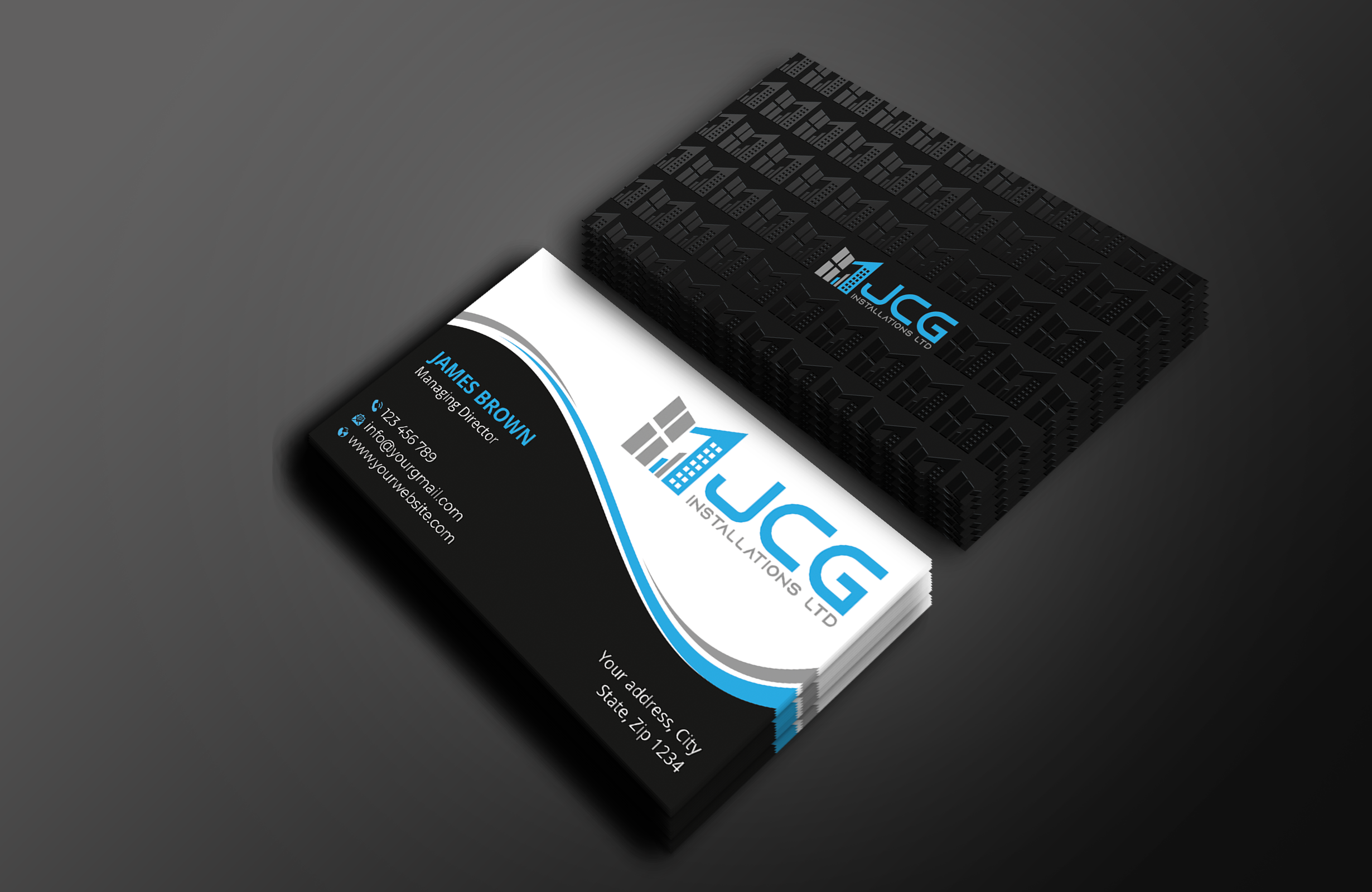Business Card Design by Expert Bappy for JCG Installations Ltd  | Design #33025604