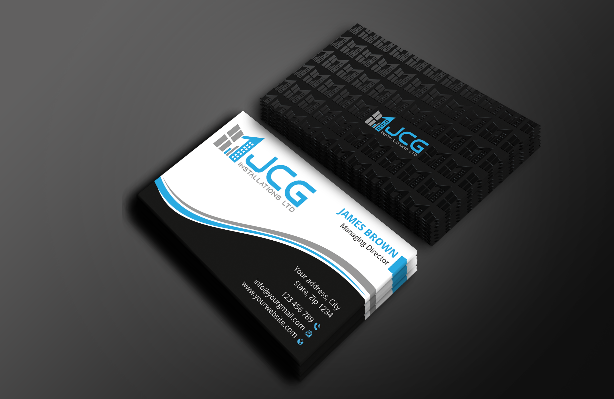 Business Card Design by Expert Bappy for JCG Installations Ltd  | Design #33025650
