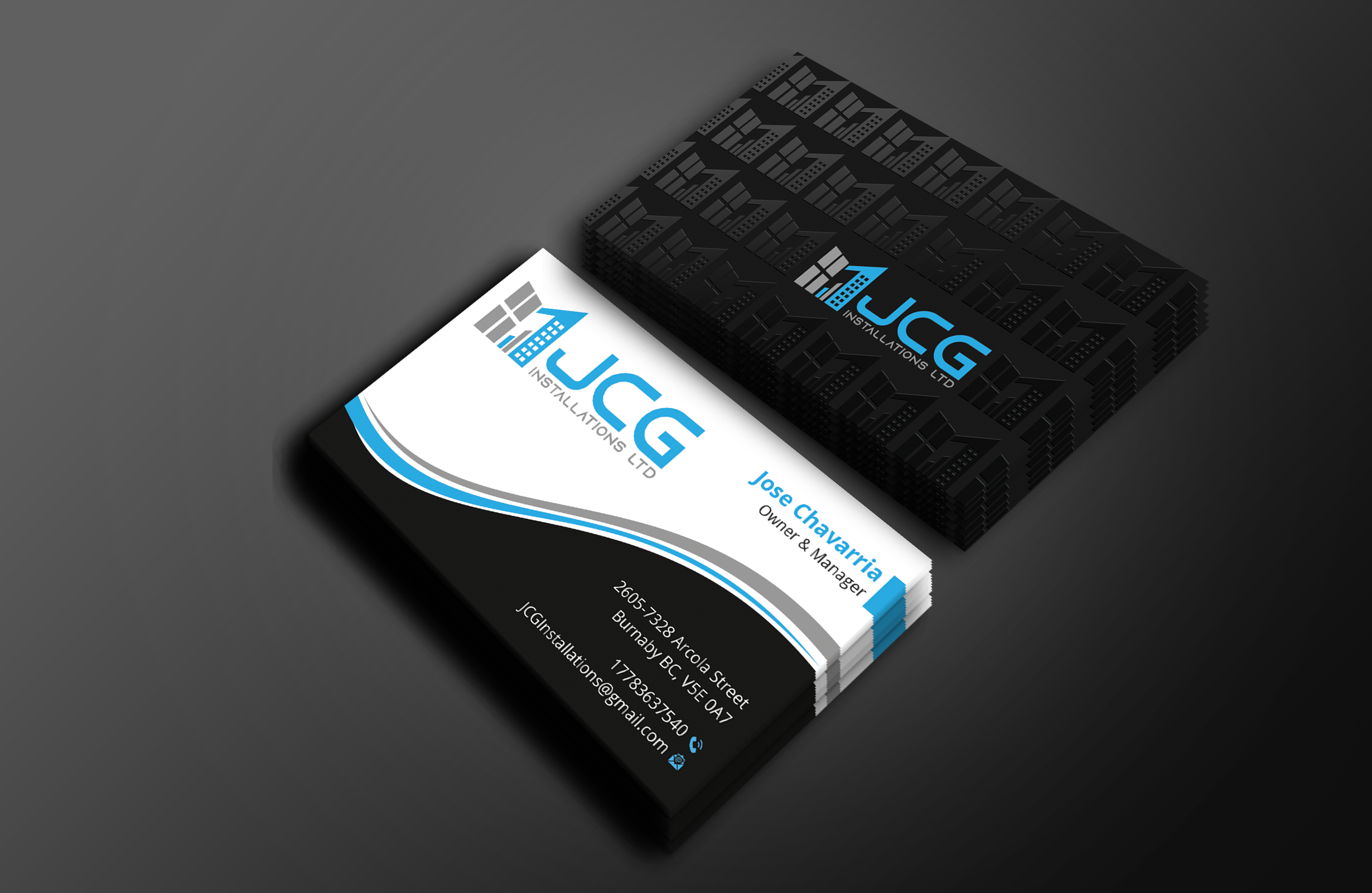 Business Card Design by Expert Bappy for JCG Installations Ltd  | Design #33025748