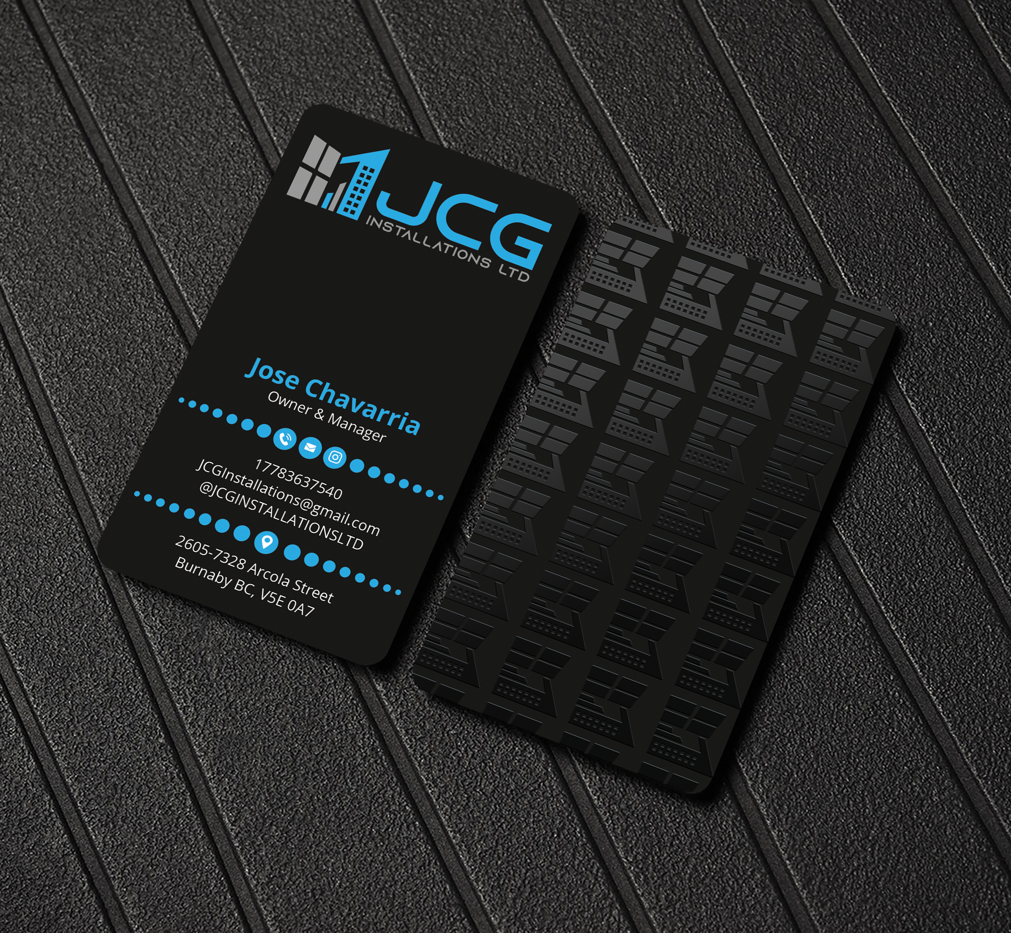 Business Card Design by Expert Bappy for JCG Installations Ltd  | Design #33025910