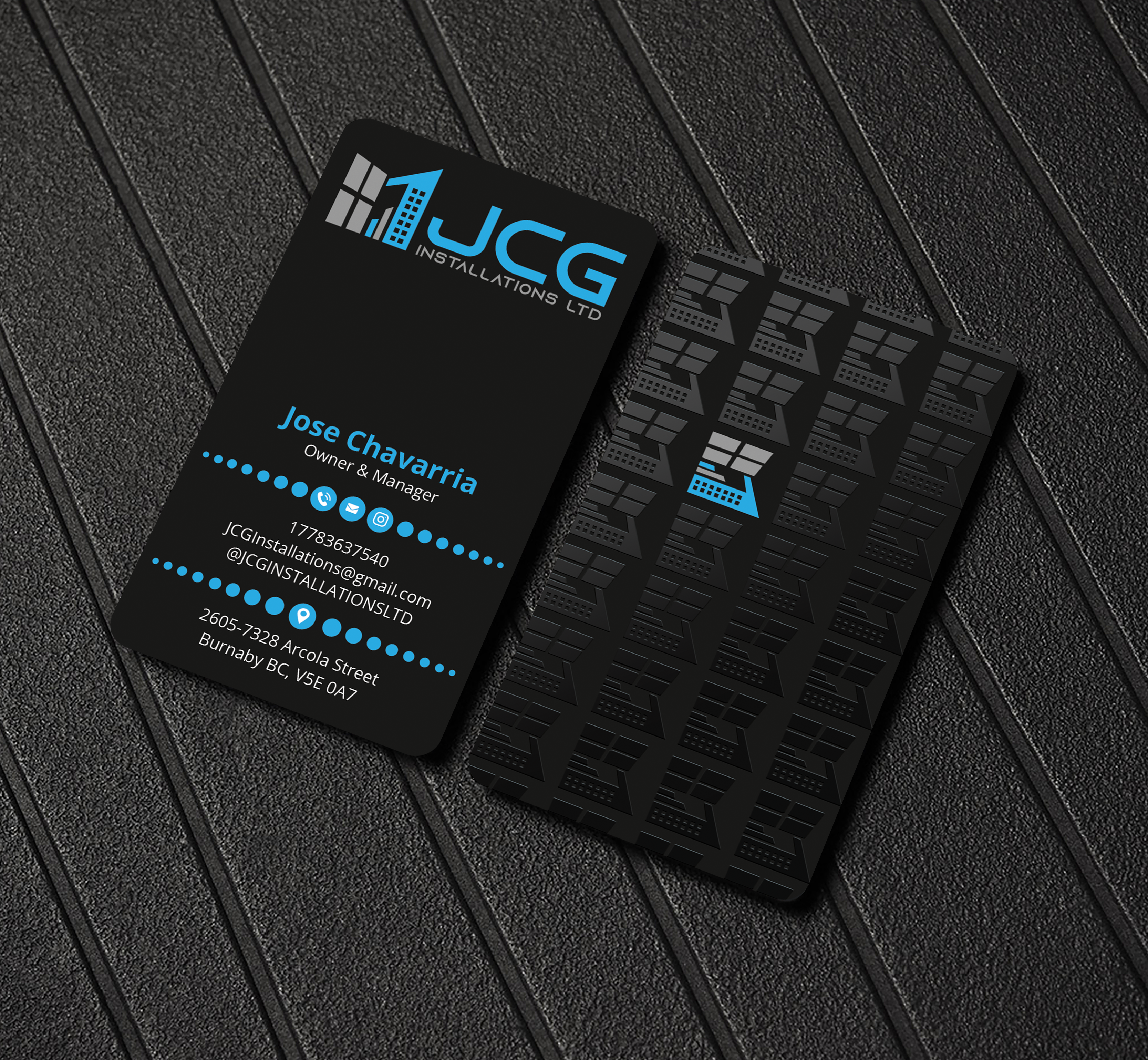 Business Card Design by Expert Bappy for JCG Installations Ltd  | Design #33025925