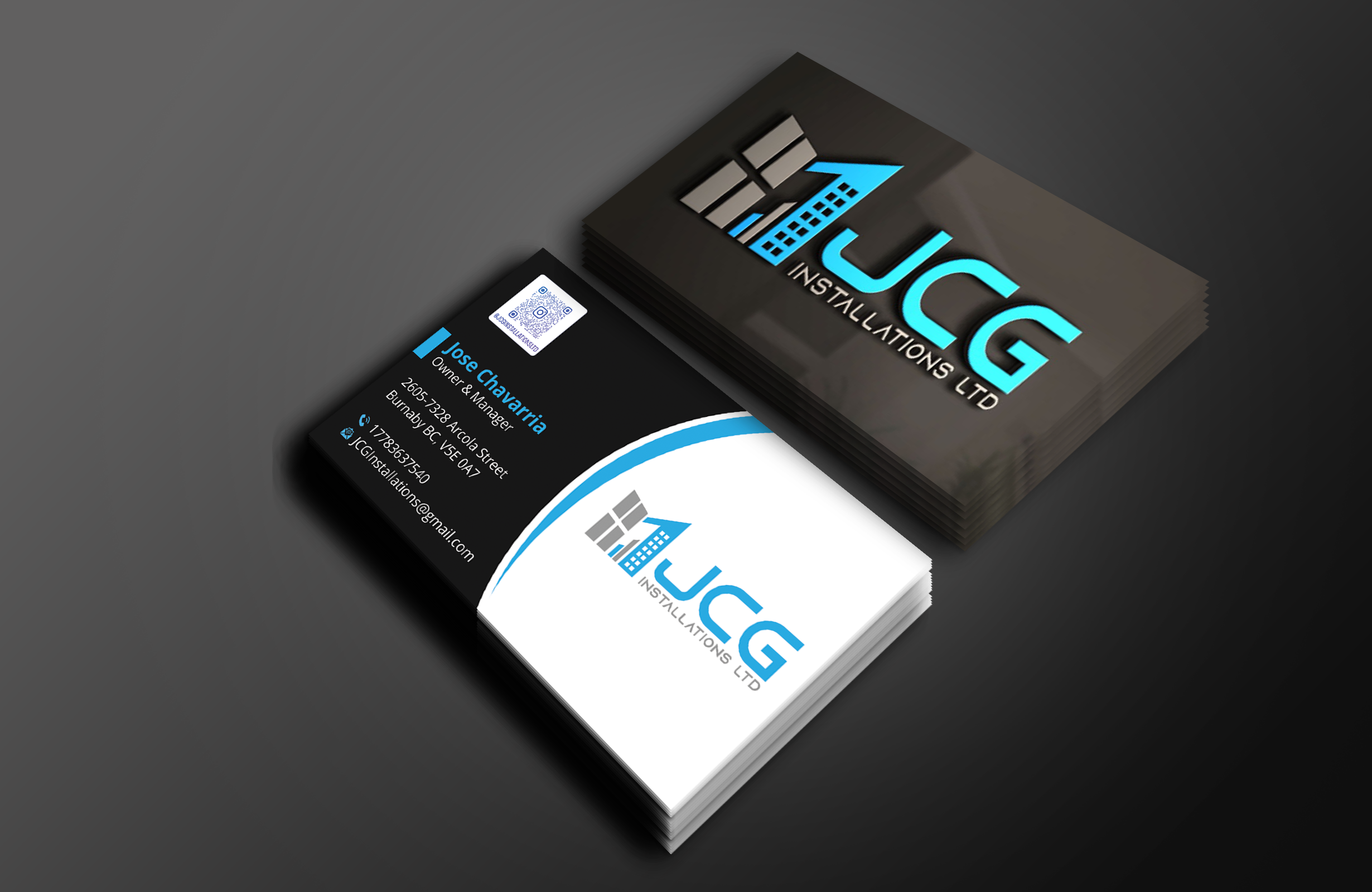 Business Card Design by Expert Bappy for JCG Installations Ltd  | Design #33027207