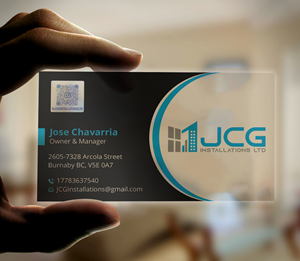 Diseño de Tarjeta de Presentación por Expert Bappy para JCG Installations Ltd  | Diseño: #33027619
