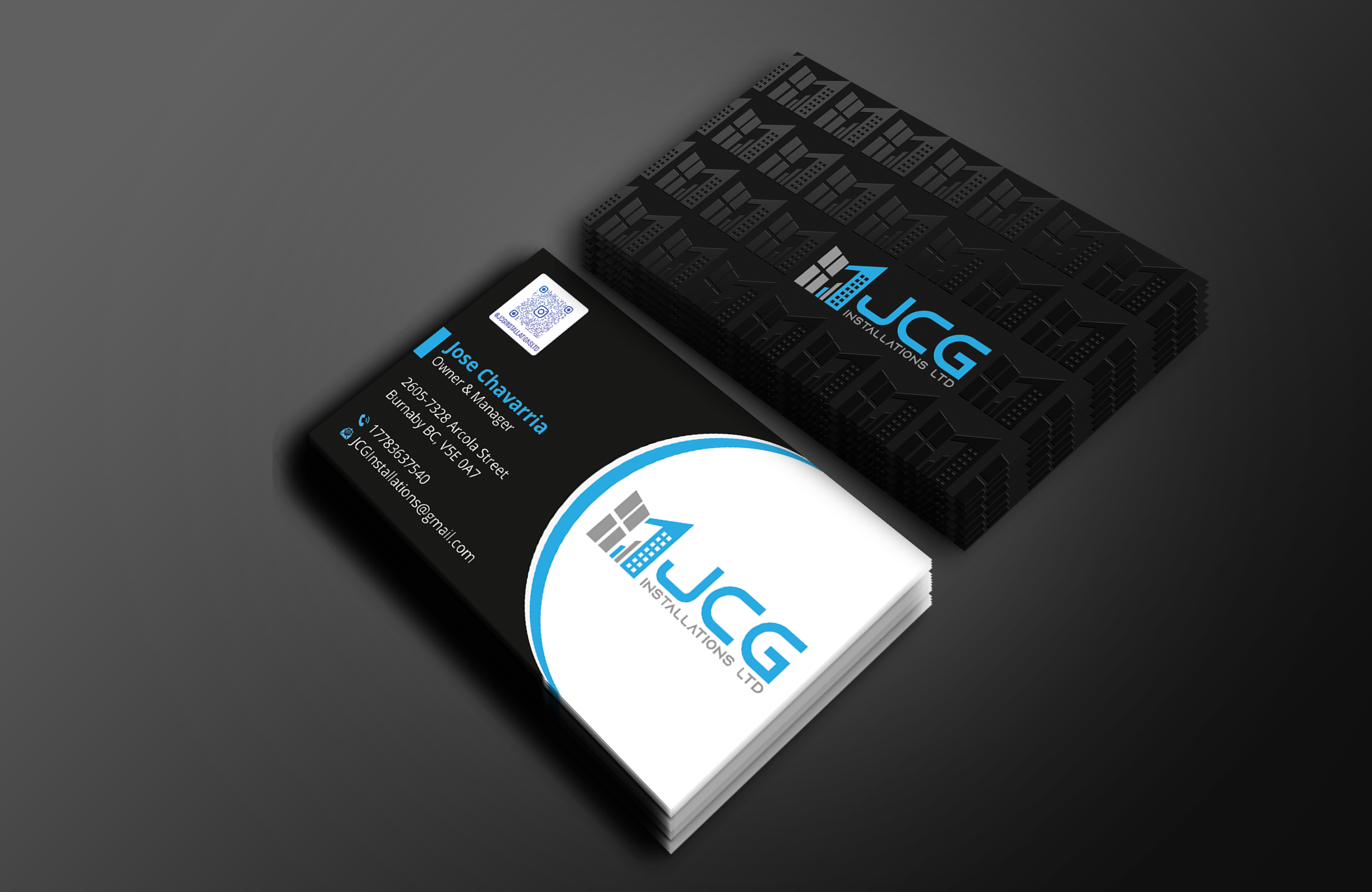 Business Card Design by Expert Bappy for JCG Installations Ltd  | Design #33027620