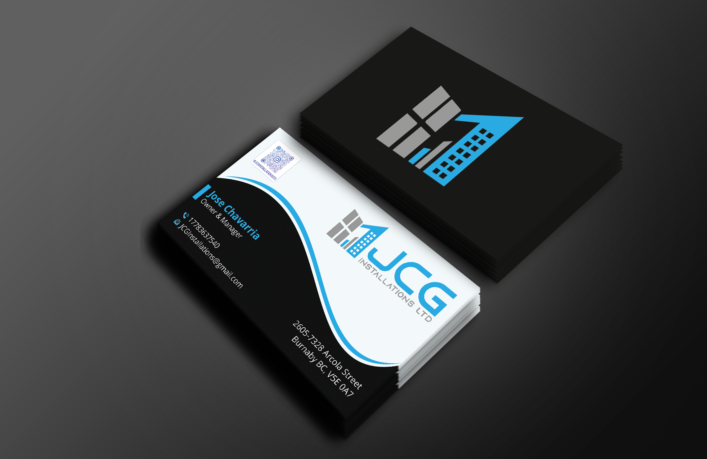 Business Card Design by Expert Bappy for JCG Installations Ltd  | Design #33027667