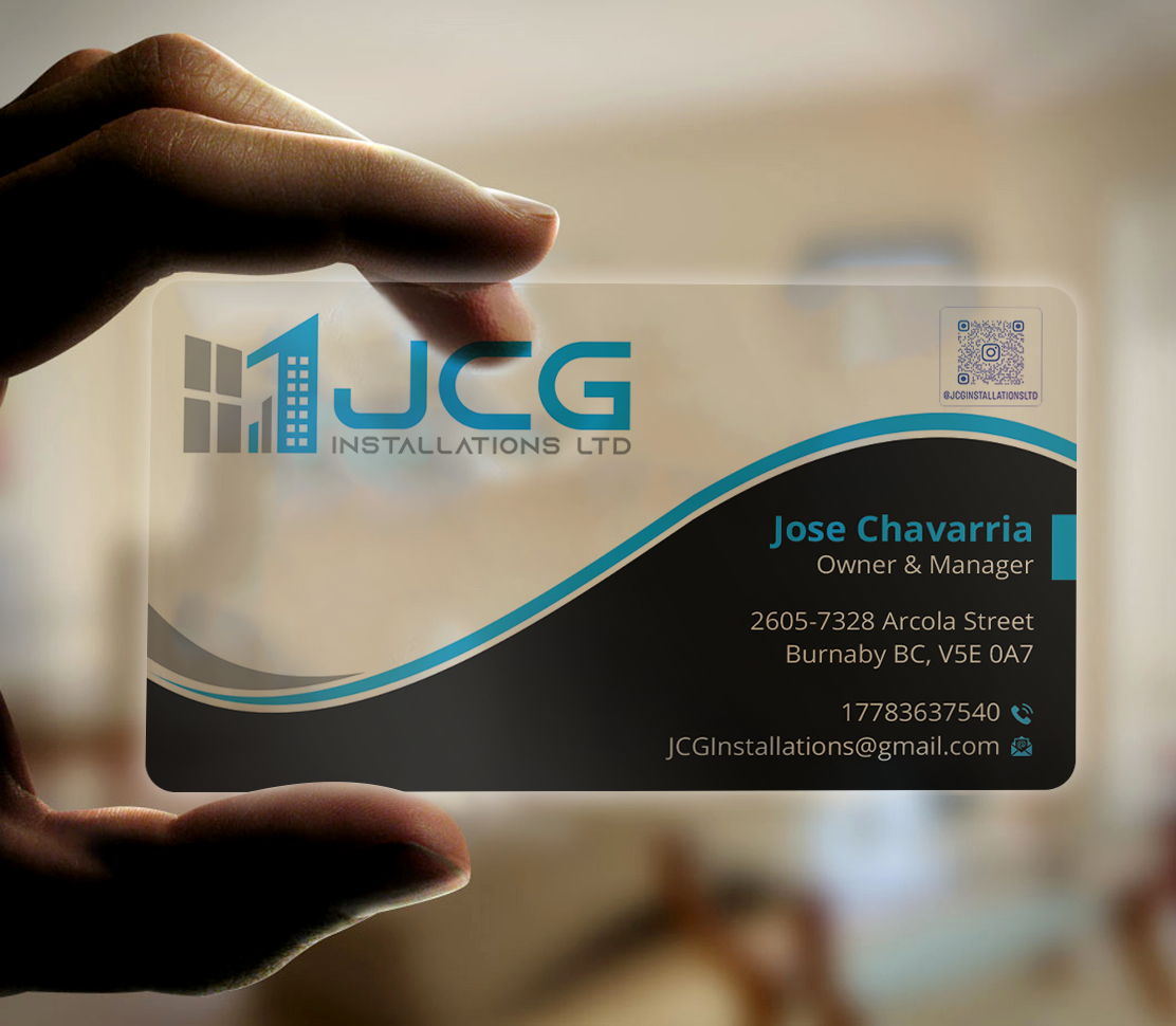 Business Card Design by Expert Bappy for JCG Installations Ltd  | Design #33027726