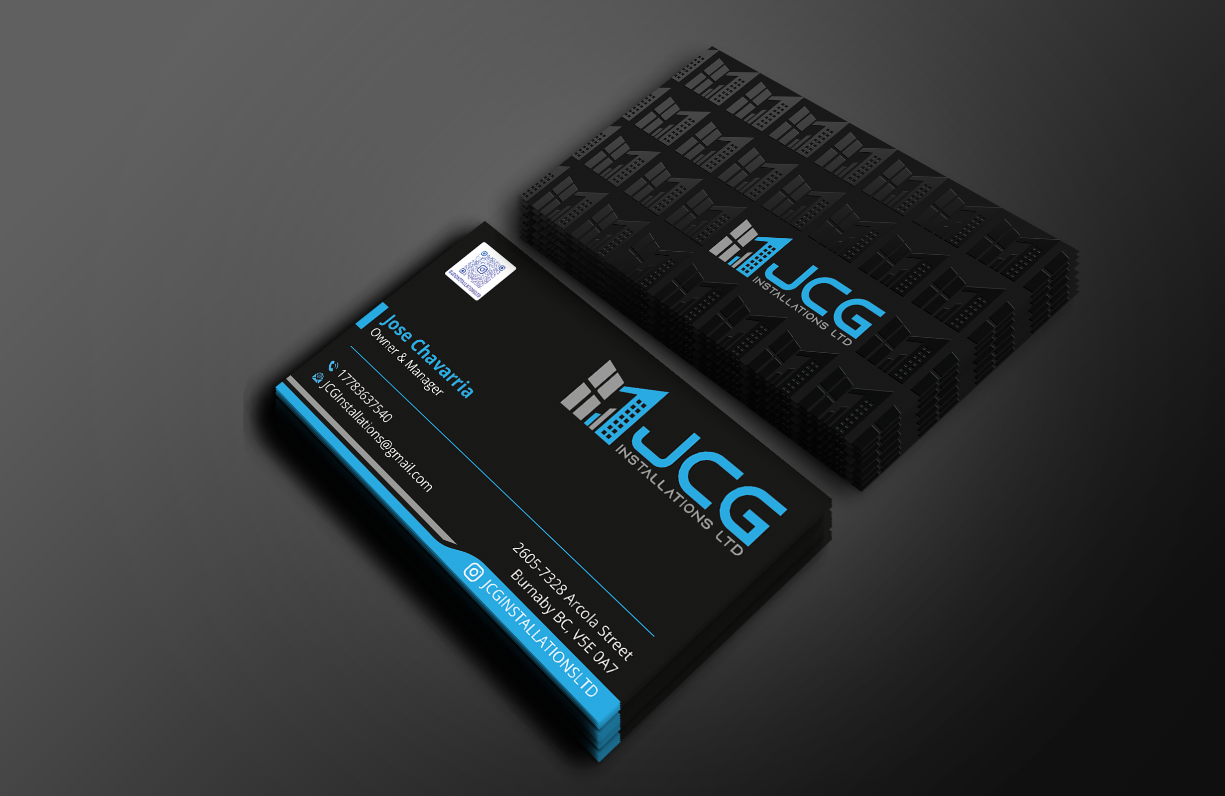 Business Card Design by Expert Bappy for JCG Installations Ltd  | Design #33027847