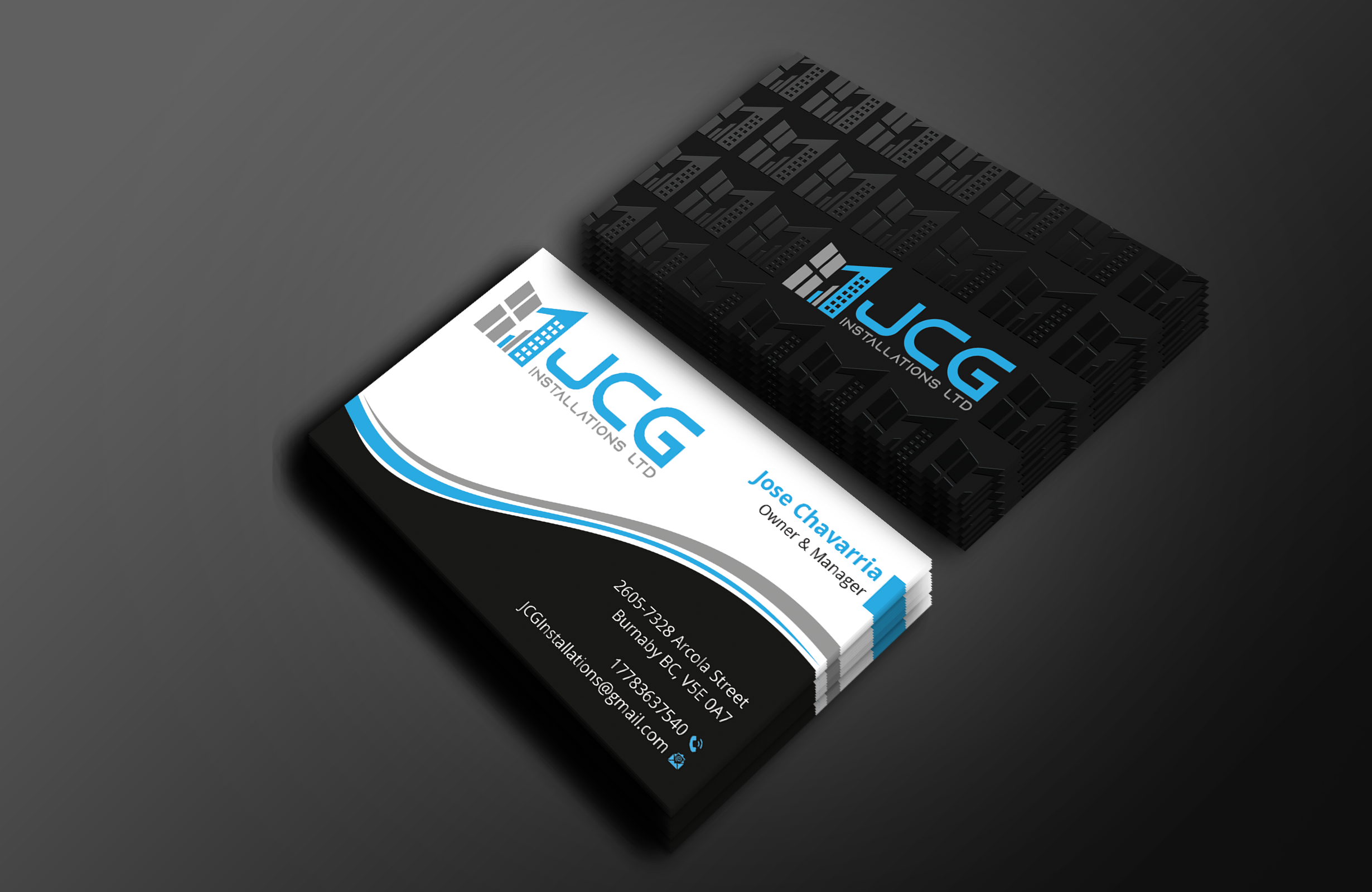 Business Card Design by Expert Bappy for JCG Installations Ltd  | Design #33032860