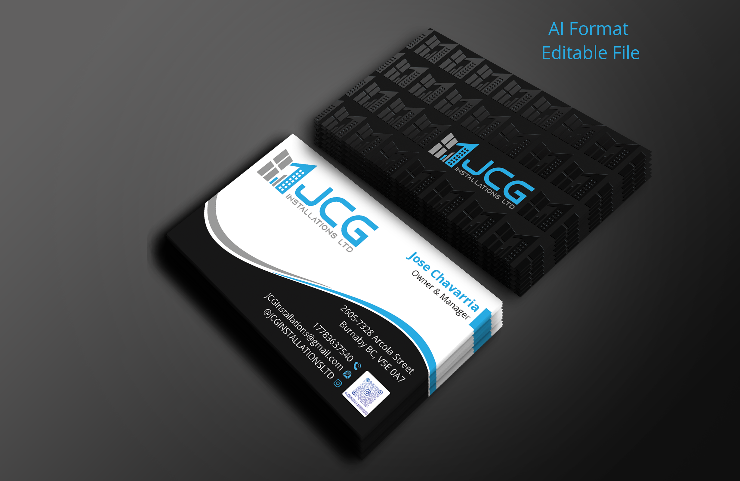 Business Card Design by Expert Bappy for JCG Installations Ltd  | Design #33110130