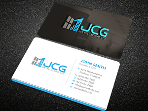 Visitenkarten-Design von Sun Moon Graphic Designer für JCG Installations Ltd  | Design #33019253