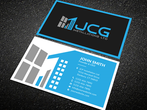 Business Card Design by Sun Moon Graphic Designer for JCG Installations Ltd  | Design: #33019257